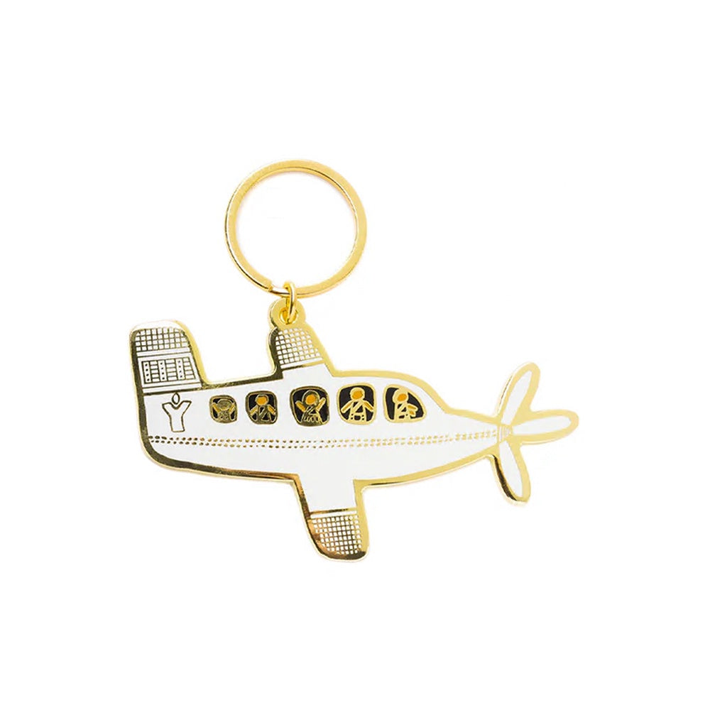 Debbie Coombes Airplane Keychain - Stylish Travel Accessory for Keys, Luggage & Backpacks | Perfect Gift for Pilots & Aviation Enthusiasts