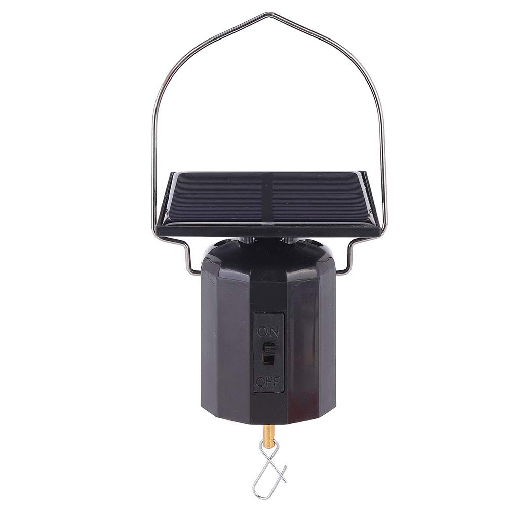 Joyzan Solar Wind Spinner Motor - Solar Powered Hanging Rotating Display for Wind Chimes & Garden Decor with Automatic Hook - Perfect for Patio, Lawn & Entryway Decoration
