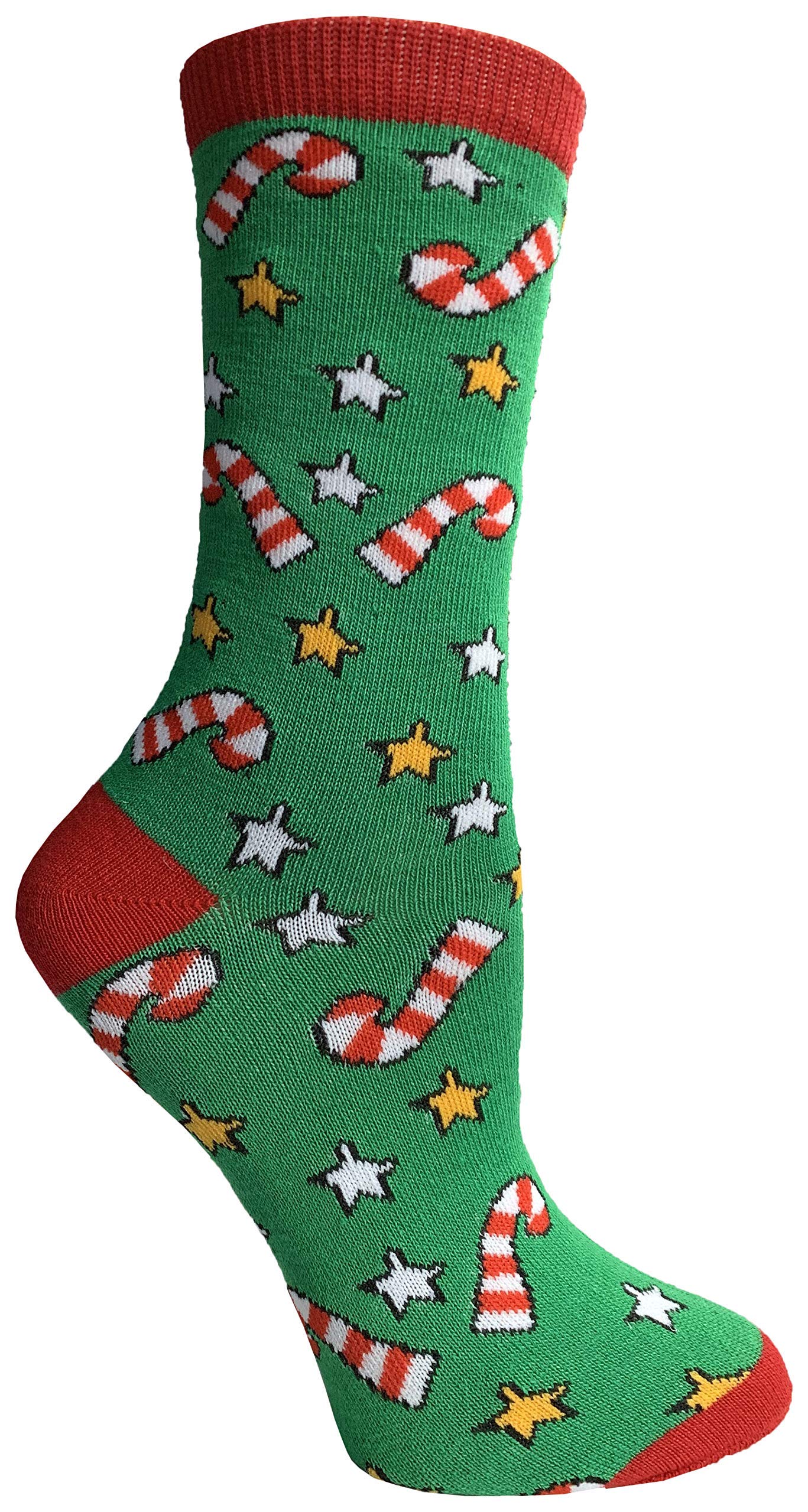 Yacht & Smith Women's Christmas Socks - Fun Holiday Novelty Crew Socks with Festive Colors - Perfect for Christmas Gifts, Office Parties & Cozy Winter Evenings