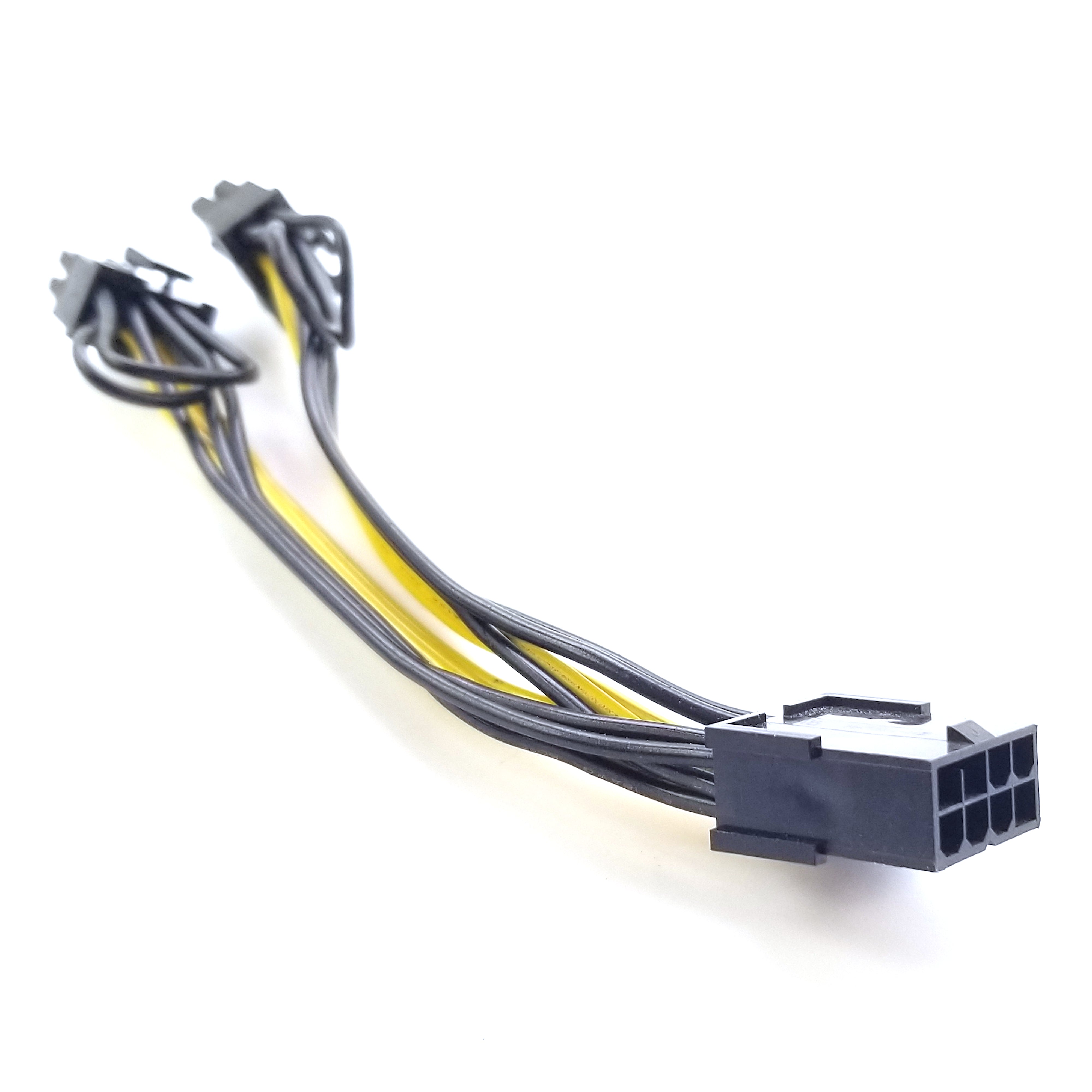 6Pin to 8Pin PCIe Power Adapter Cable - GPU Video Card Connector for PC Builds, Mining Rigs & Gaming Computers