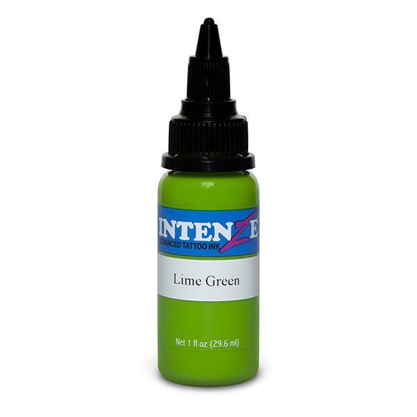 Intenze Lime Green Tattoo Ink - Professional Vegan Tattoo Ink for Artists - Perfect for Vibrant Tattoos & Body Art