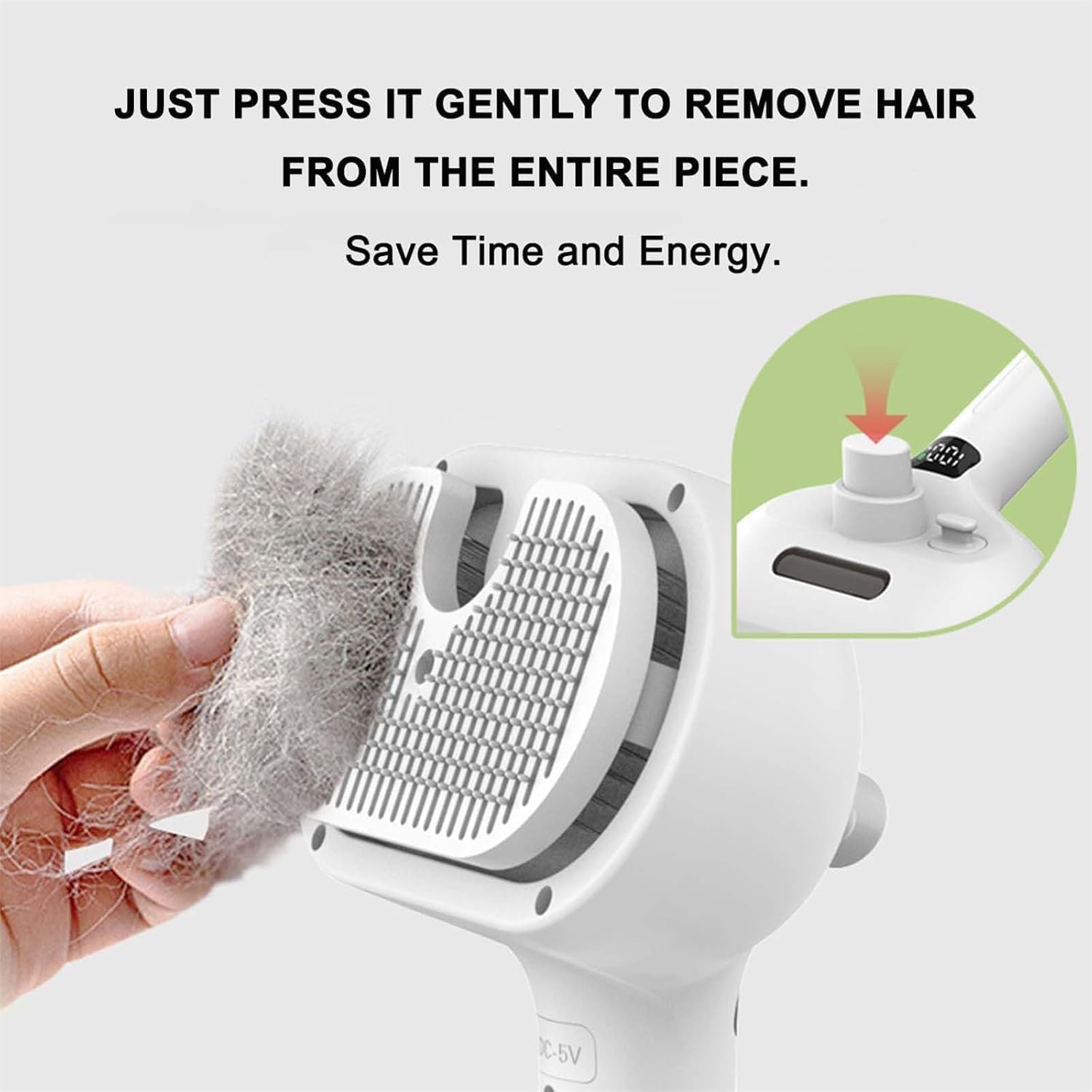 Kivori Pet Grooming Brush - 2pcs Dog Cat Shedding Comb for Easy Hair Removal at Home
