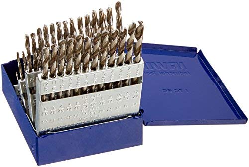 60-Piece HSS Drill Bit Set - High-Speed Steel Drill Bits for Metal, Wood & Plastic - Perfect for DIY, Construction & Home Improvement Projects