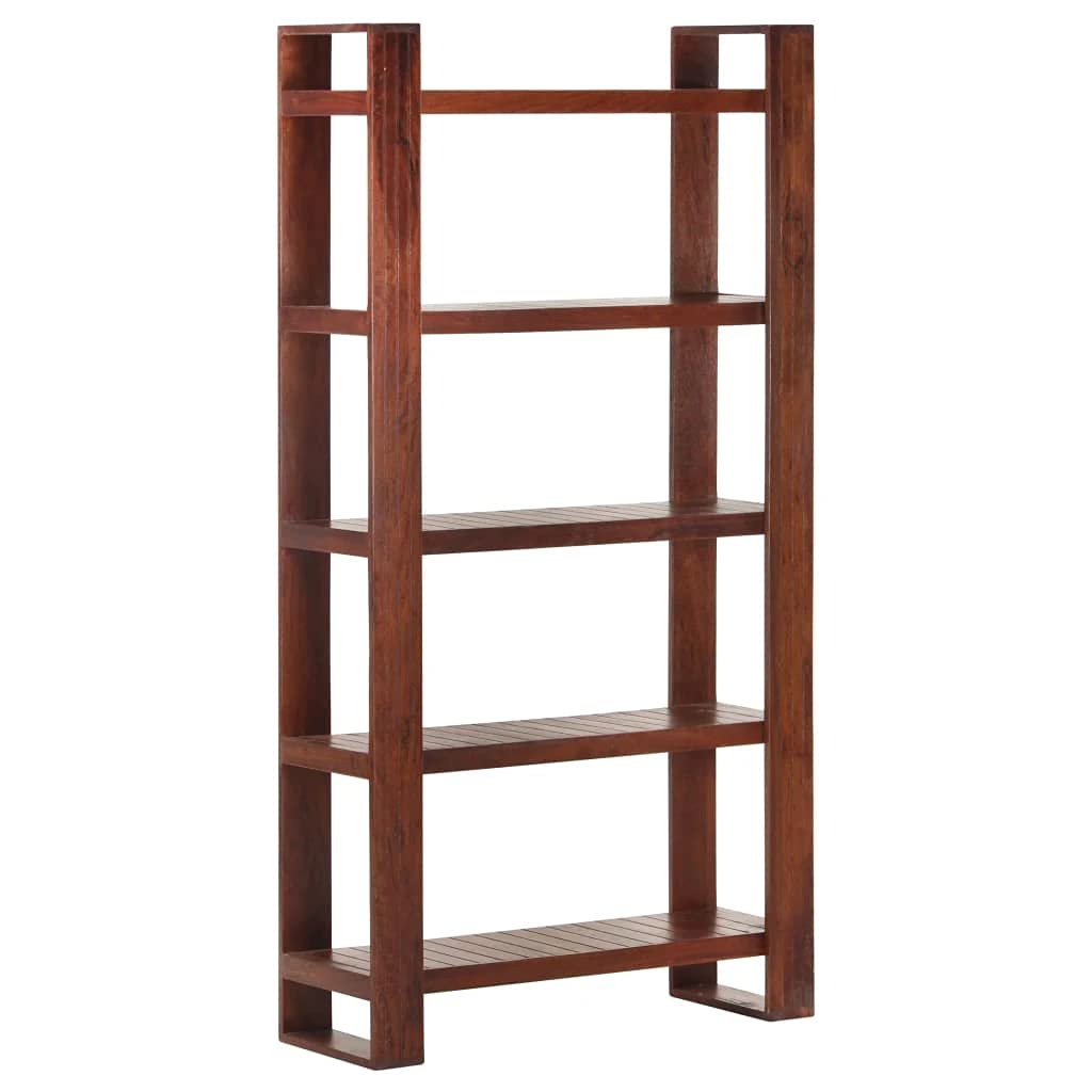 vidaXL Solid Acacia Wood Book Cabinet - Honey Brown Bookshelf Stand 33.1