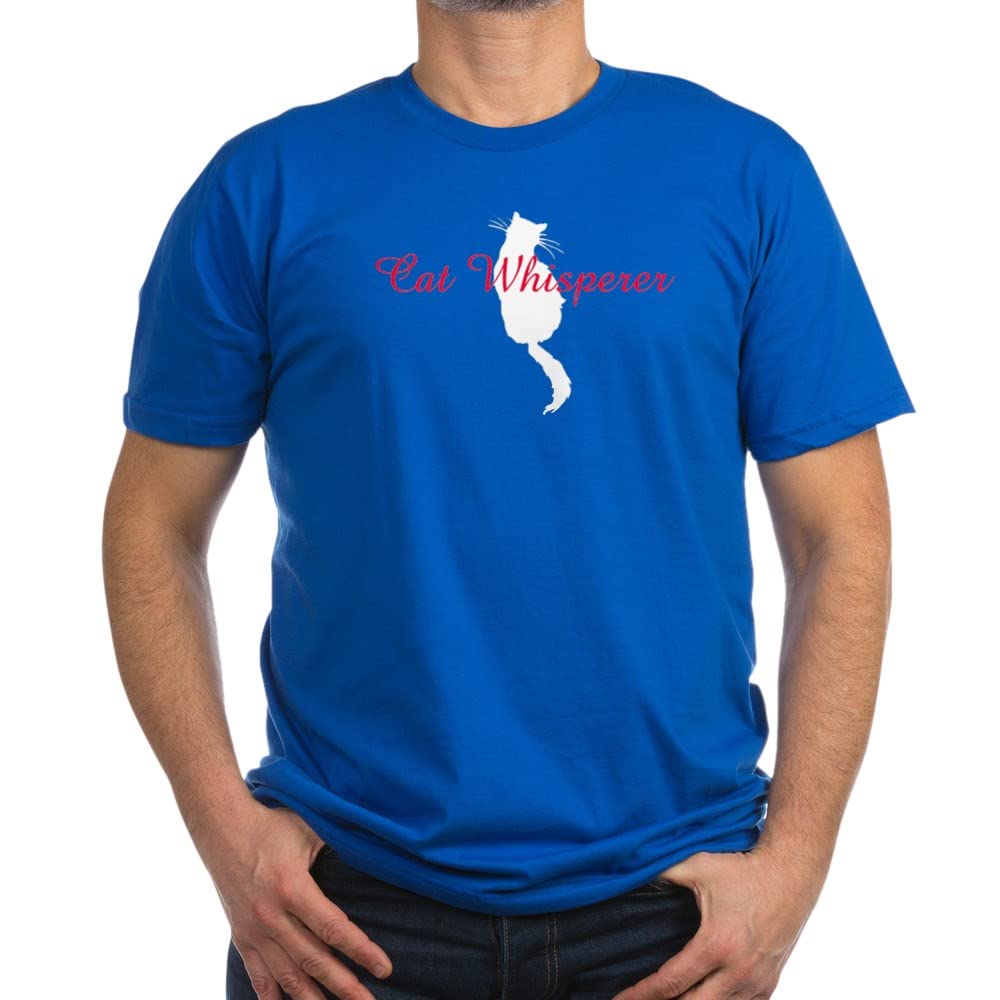Cat Whisperer Men's Fitted T-Shirt - Funny Cat Lover Graphic Tee for Men - Perfect Gift for Cat Owners & Pet Enthusiasts - Great for Casual Wear, Gifts & Cat-Themed Events