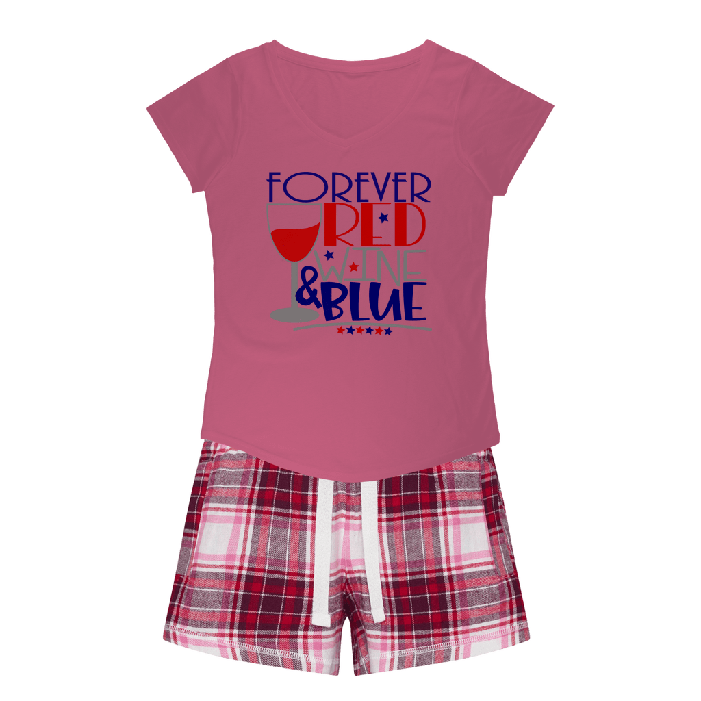 Pink Tee / Red Pink Short