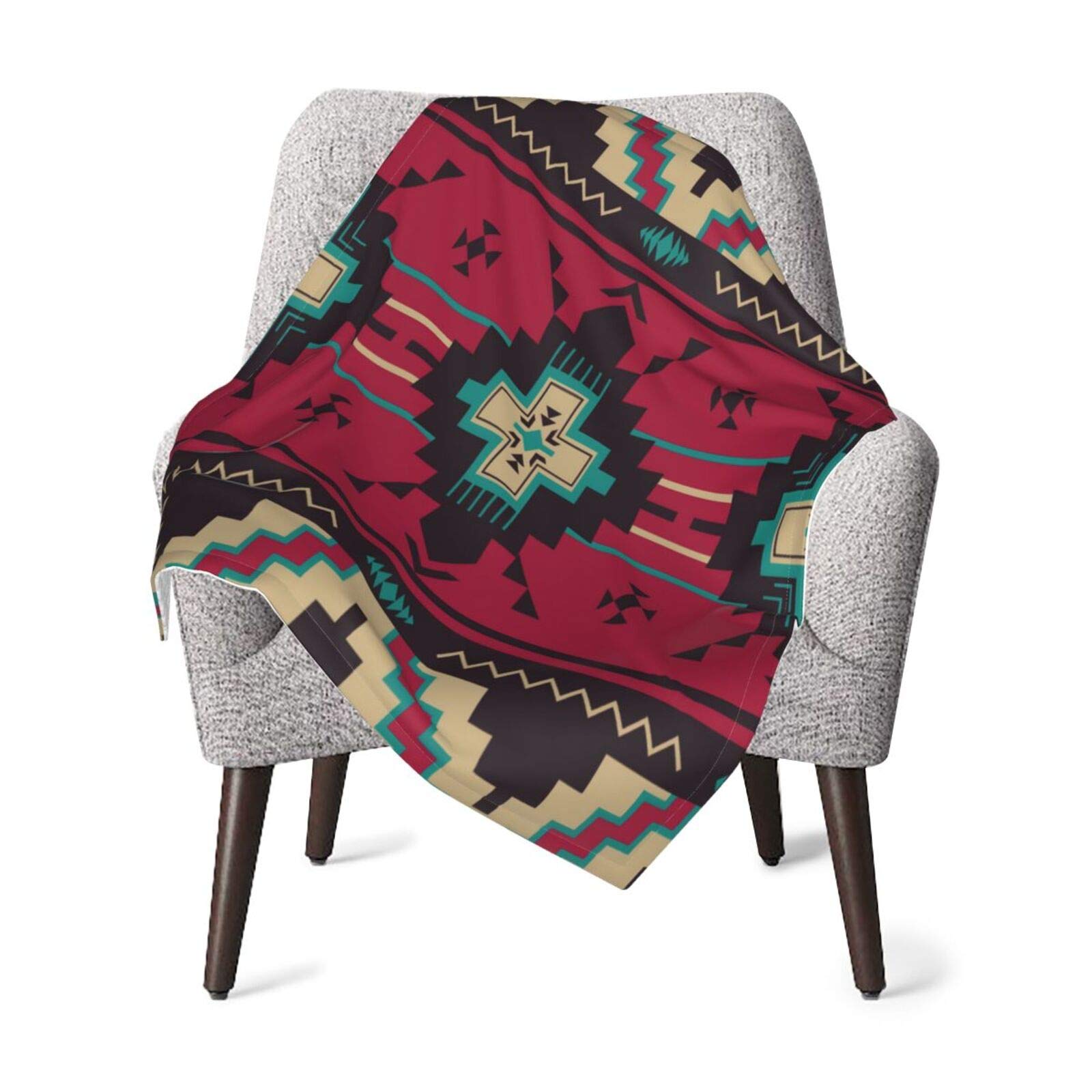 Premium Aztec Soft Baby Blanket - Super Cozy Newborn Receiving Blanket | Warm Nursery Bed Blanket for Boys & Girls | All-Season Use for Crib, Stroller, Swaddling & Tummy Time