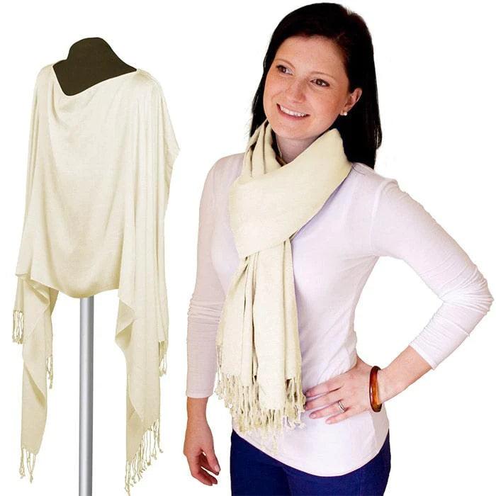 Jolly Jumper Pashmina Nursing Cover - Soft Breastfeeding Scarf & Shawl for Discreet Nursing in Public, Travel, and Outdoor Activities