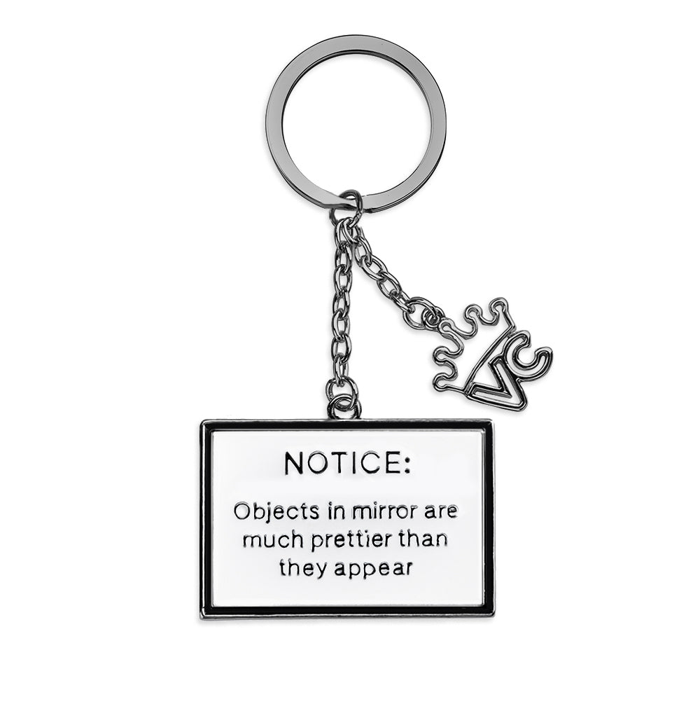 Custom Engraved Notice Keychain - Personalized Message Keychain for Keys, Bags & Gifts - Perfect for Home, Office & Travel Organization