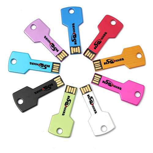 Bestrunner 4GB USB Flash Drive - Metal Keychain Design, Portable Memory Stick for Data Storage - Perfect for Office, School, Travel & Backup