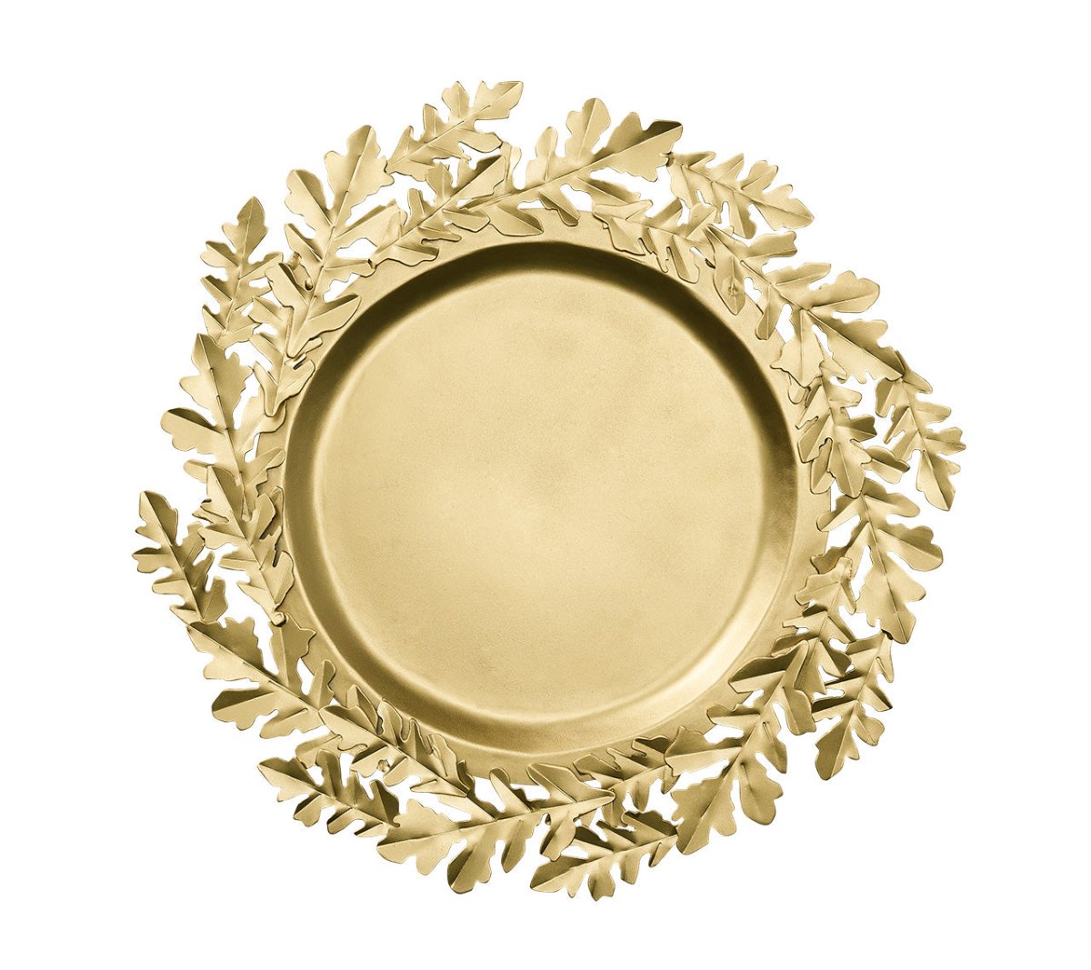 Luxury Gold Gilded Leaf Charger Plates - Set of 4 for Elegant Dinner Parties & Wedding Decor
