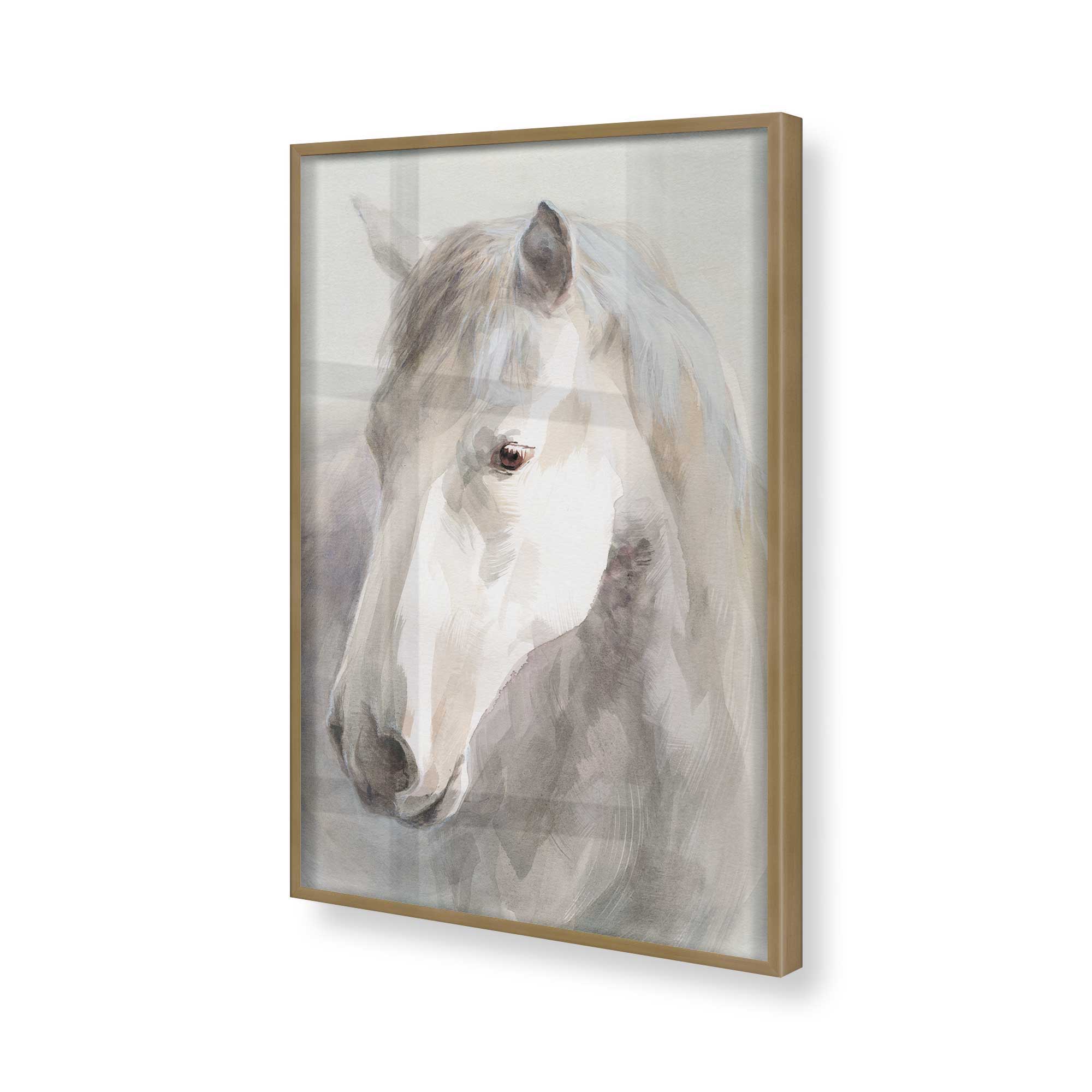 Dreamy White Horse Print T-Shirt - Elegant Equestrian Design for Women & Girls - Perfect for Riding, Casual Wear & Gifts