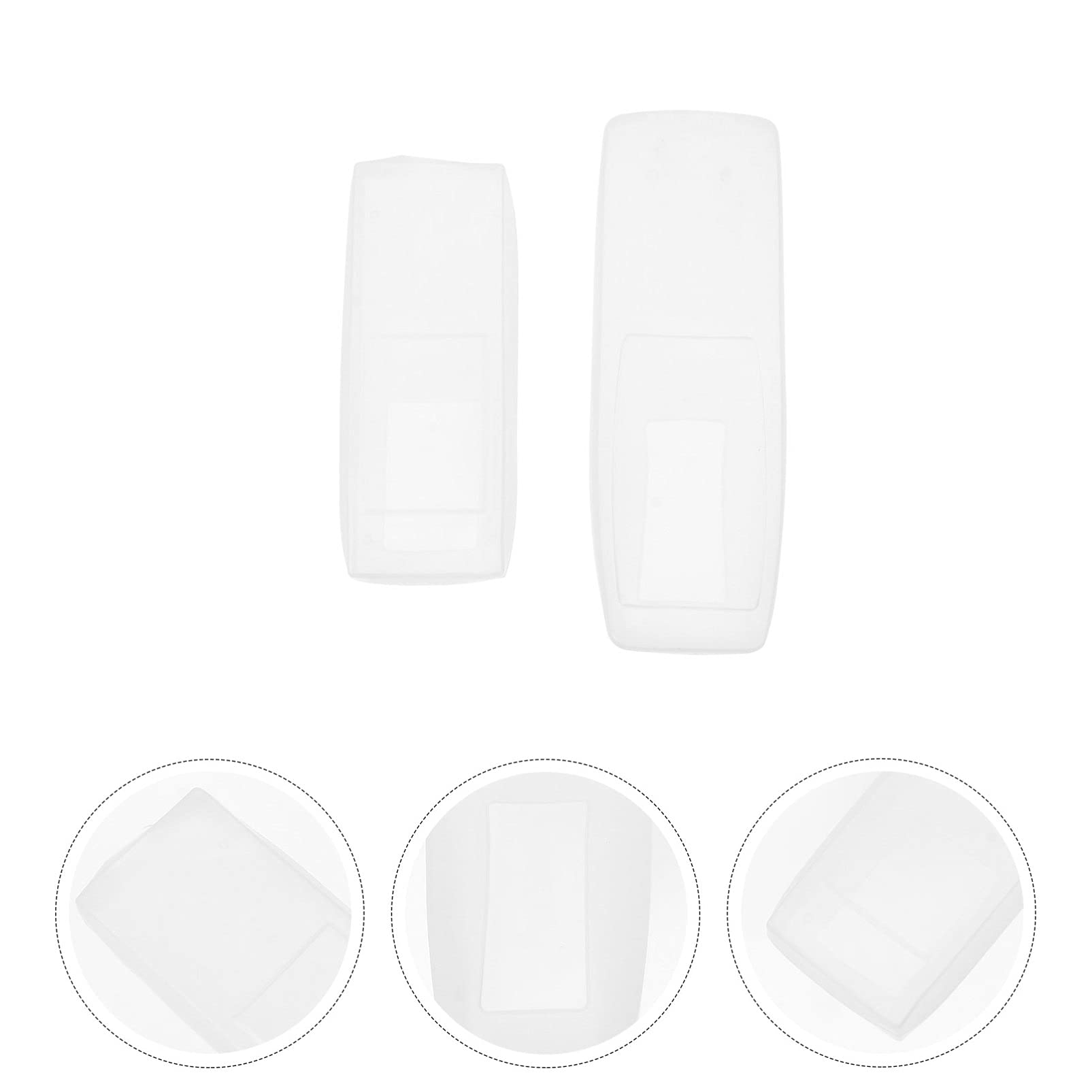 Cabilock 4Pcs Clear Silicone TV Remote Cover - Shockproof Protection for Home Theater