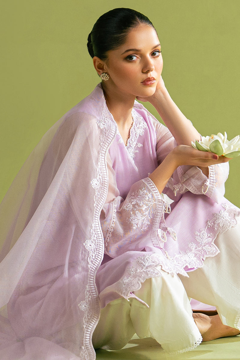 LAVENDER BLISS 2 PC SET (SHIRT & DUPATTA) - Elegant Indian Ethnic Wear for Women, Perfect for Weddings, Festivals & Special Occasions