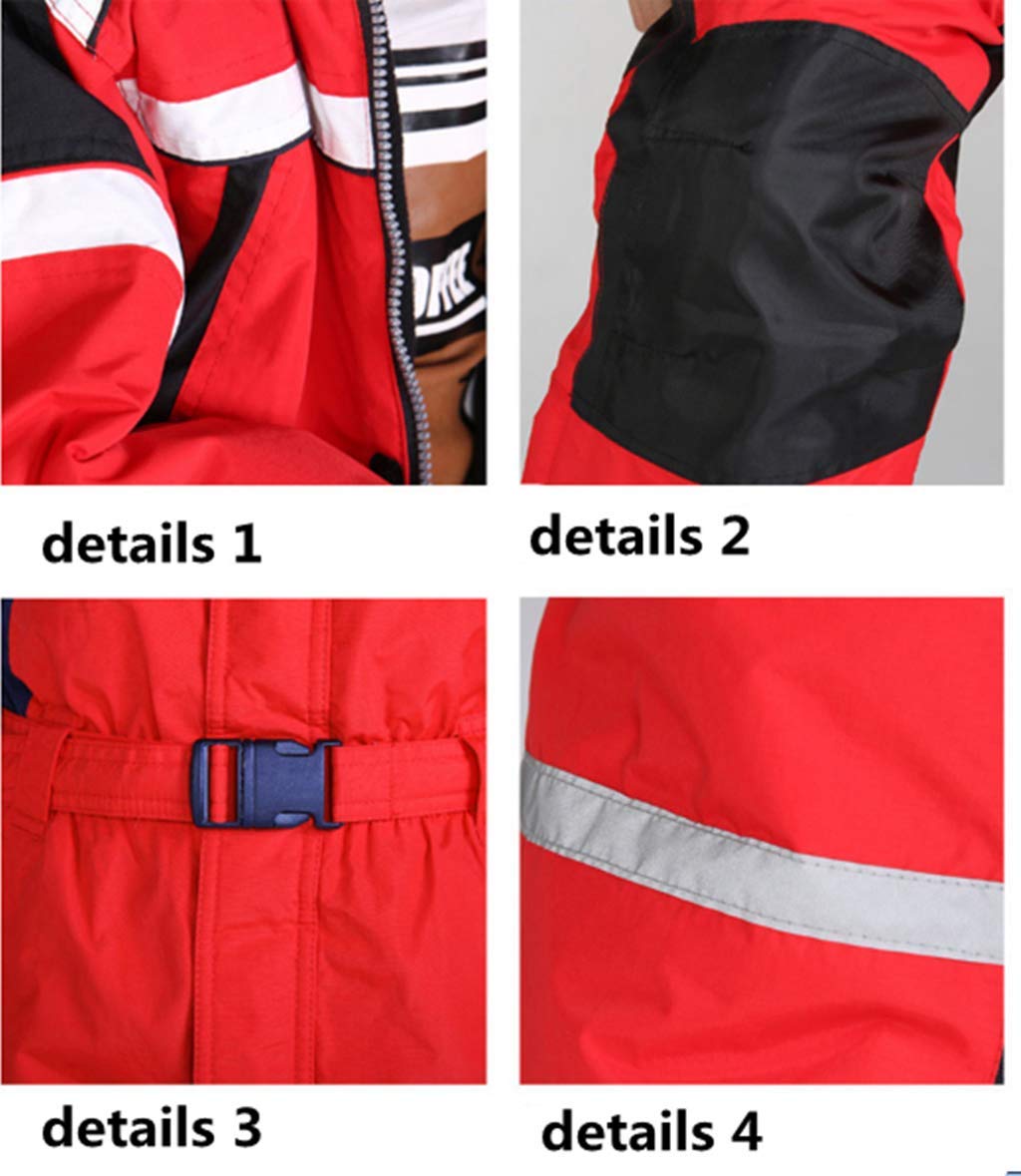 **Windproof One-Piece Snowsuit with Reflective Strips for Men & Women – Ideal for Skiing, Snowboarding & Winter Outdoor Activities**