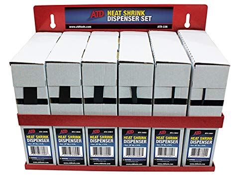 ATD-336 Heat Shrink Tubing Dispenser Set with 3 Sizes - Professional Wire Cable Sleeving Tool Kit for Electrical, Automotive & DIY Projects | Organize & Protect Wires Easily