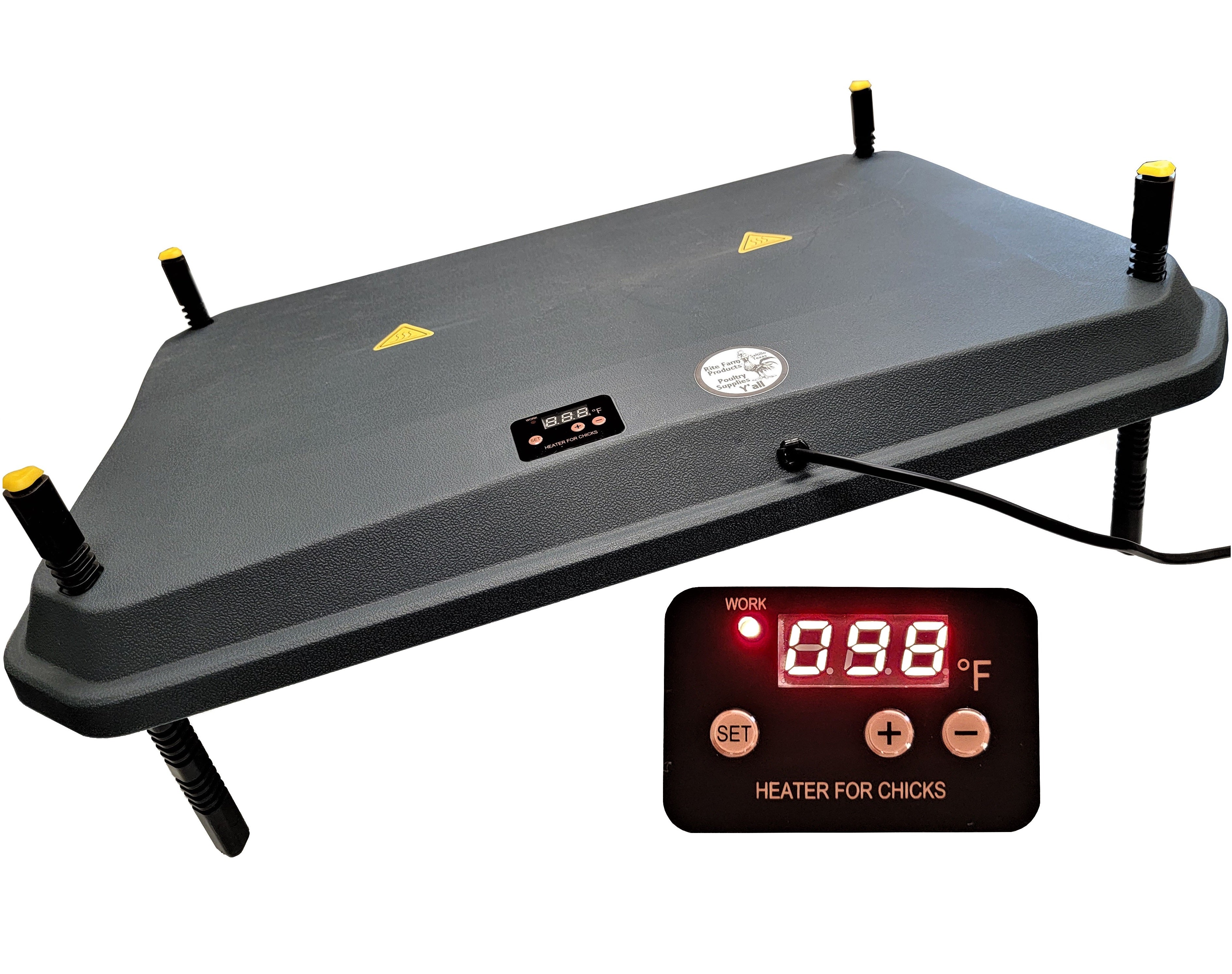 16x24 Inch Adjustable Digital Chick Brooder Heating Plate - 66W Temperature Control for Poultry Chicks - Ideal for Chicken Coops, Hatcheries & Backyard Farms
