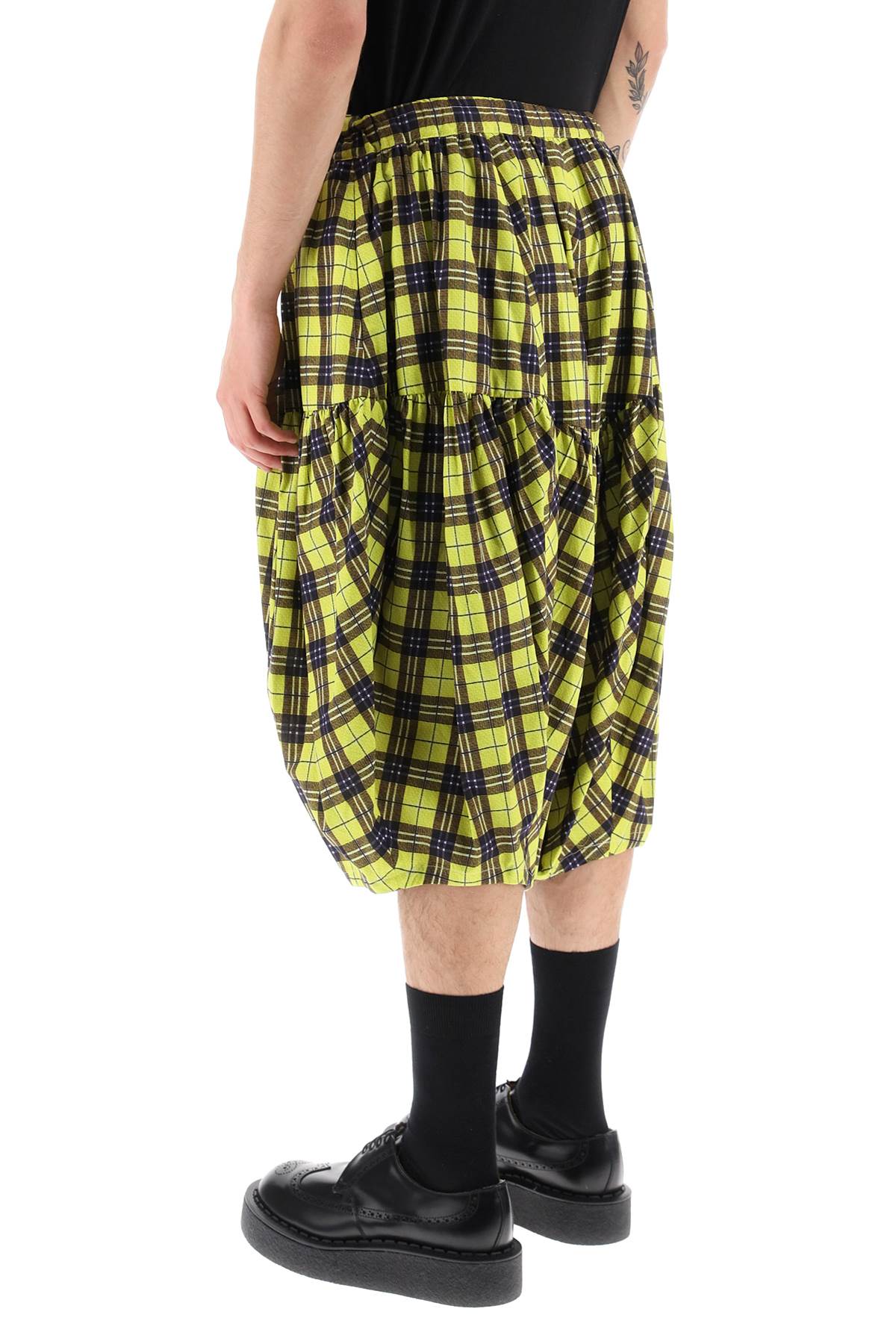 Comme des Garcons Homme Plus Check Cotton Balloon Shorts - Stylish & Comfortable Men's Casual Shorts for Summer Outings and Beach Vacations