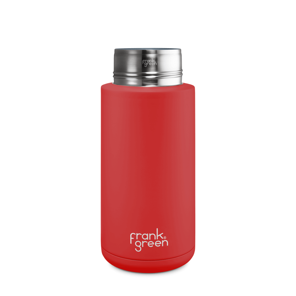Eco-Friendly Ceramic Reusable Water Bottle - 34oz (1000ml) Leak-Proof & Insulated - Perfect for Gym, Hiking, Office & Travel
