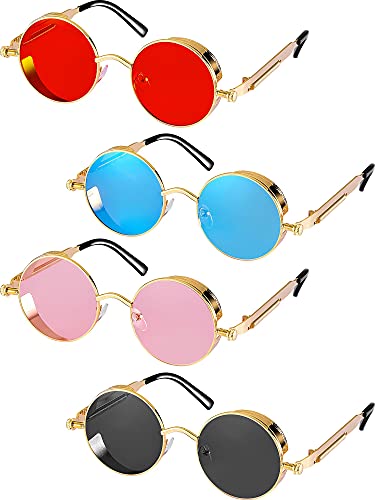 Pink, Blue, Red, Black