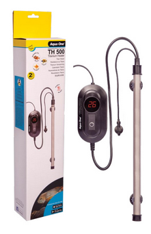 Aqua One TH Titanium Heater 500W - Reliable Submersible Fish Tank Heater for Aquariums | Perfect for Tropical Fish, Saltwater & Freshwater Tanks | Energy Efficient & Durable Heating Solution