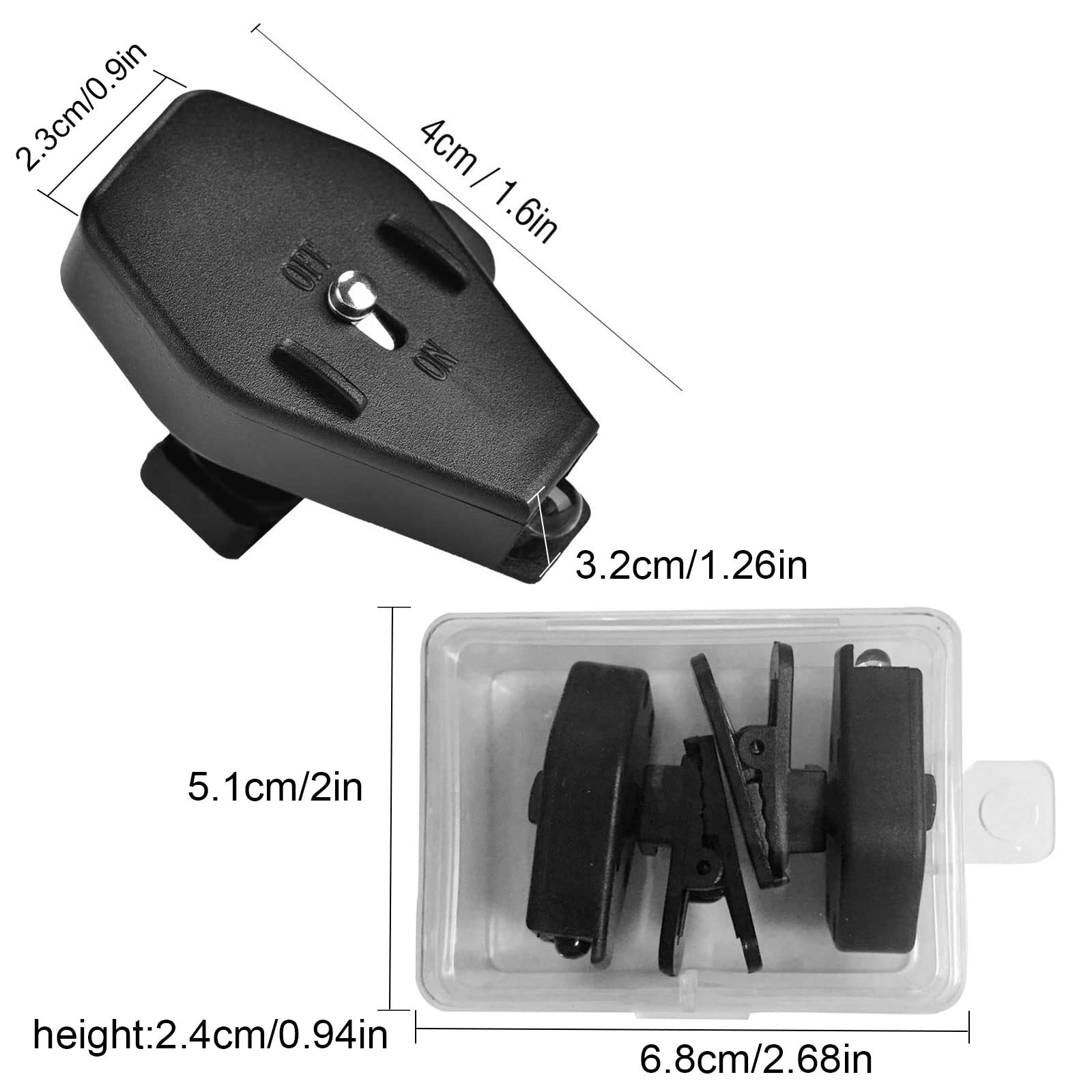 Adjustable 360° Rotatable LED Eyeglass Clip Light - 2 Pack Mini Book Lights for Night Reading, Camping, Fishing & Appliance Repair | Perfect for Bedtime Stories, Outdoor Adventures & DIY Projects