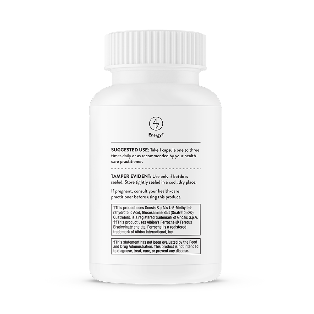 Thorne Ferrasorb (SF750) - Iron Supplement for Optimal Absorption & Energy Support - Ideal for Athletes, Vegans & Anemia Relief