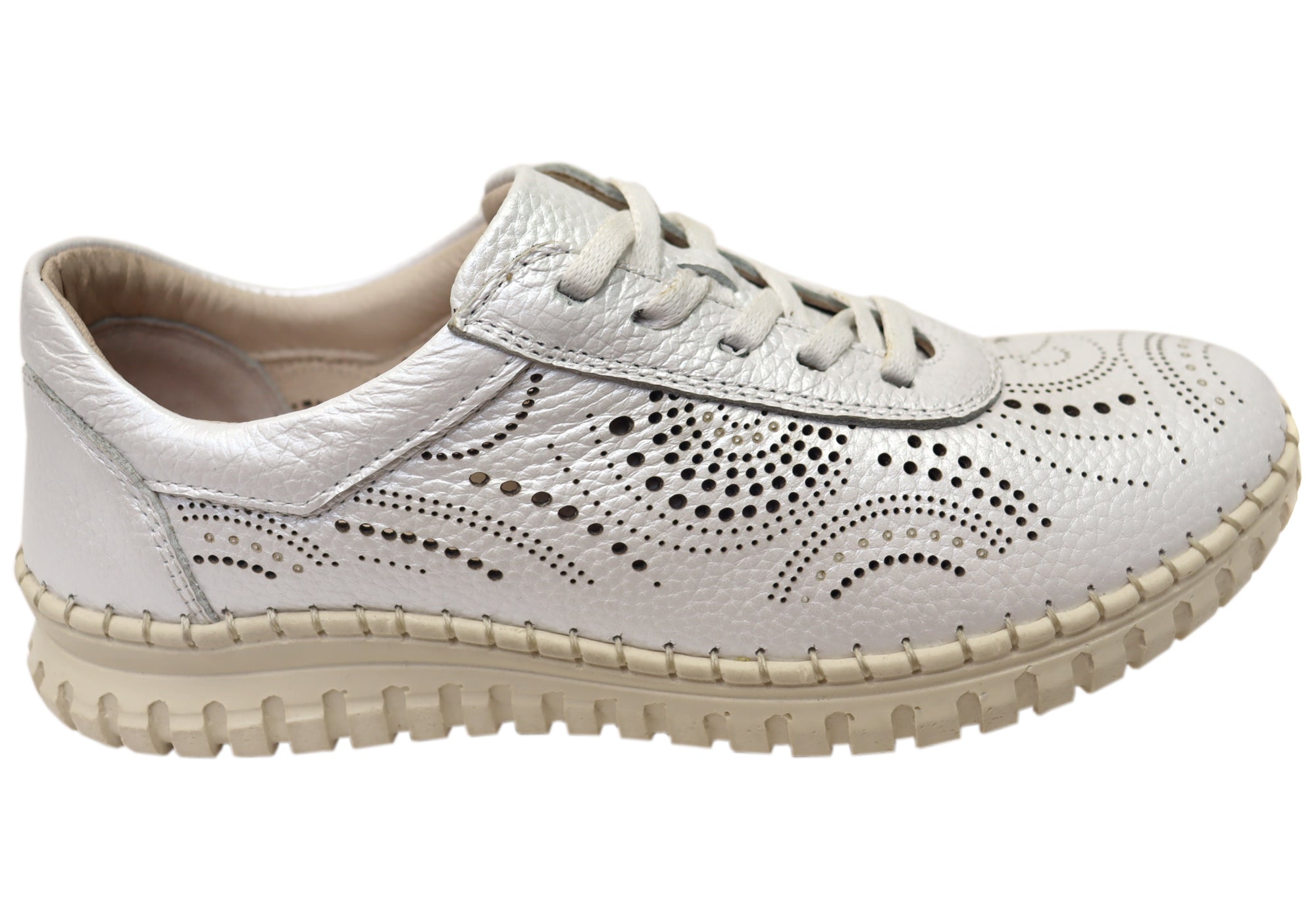 Orizonte Hazel Women's Comfortable Leather Lace-Up Shoes - European Style Casual Walking Shoes for Work, Travel & Everyday Wear