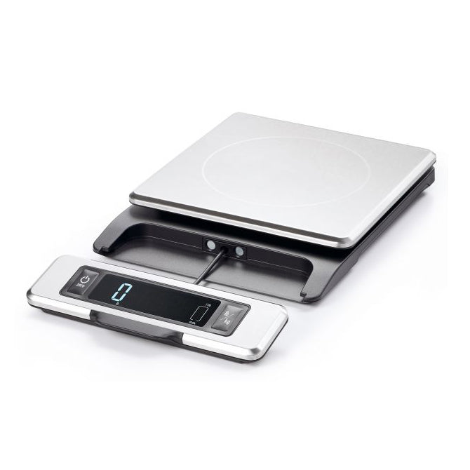 OXO 11lb Stainless Steel Digital Kitchen Scale with Pull-Out Display - Perfect for Baking, Cooking, and Meal Prep