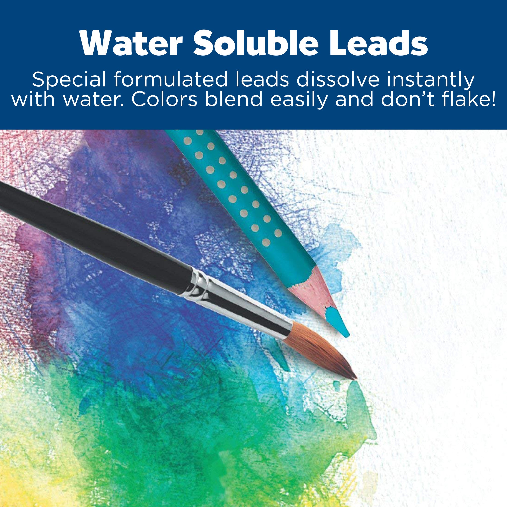 12-Pack Eco-Friendly Watercolor Pencils with Non-Slip Grip - Perfect for Artists, Students & DIY Craft Projects #9121212