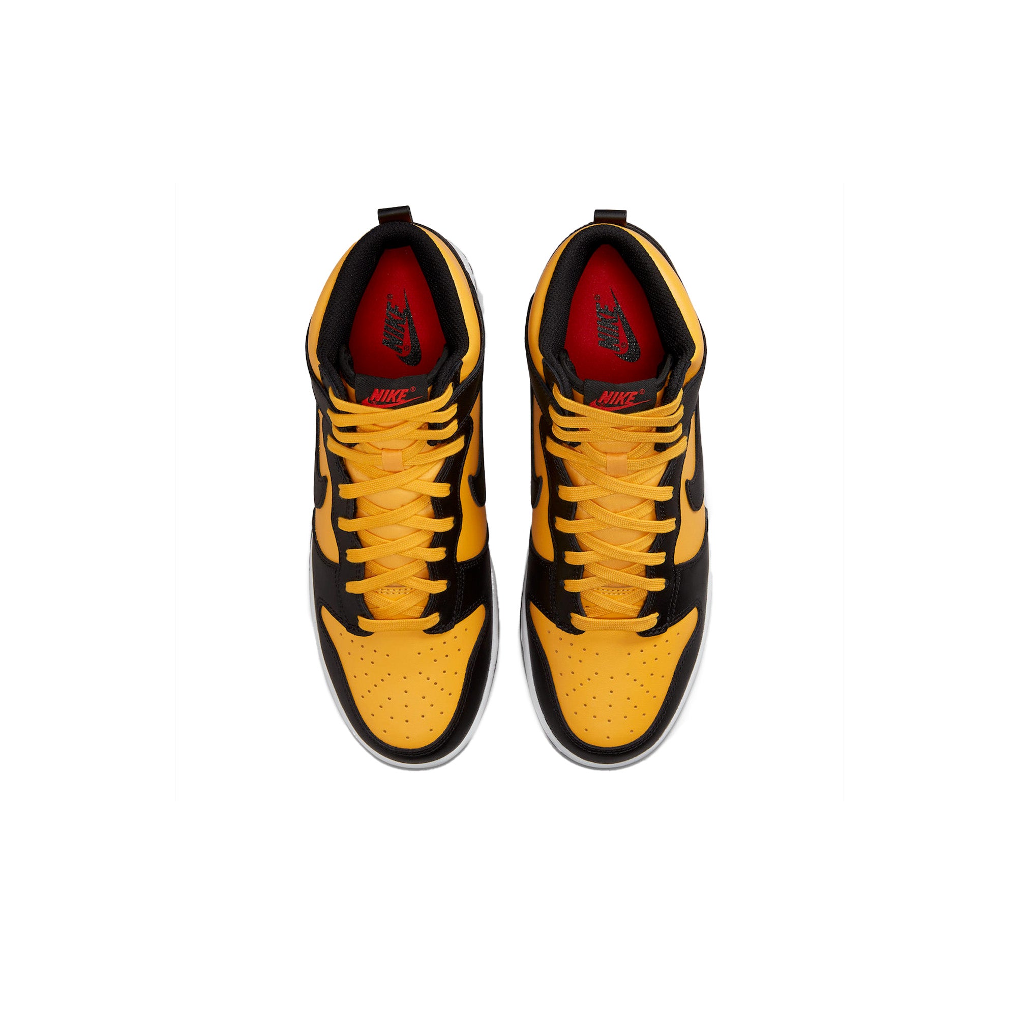 Nike Dunk High 'University Gold and Black' Sneakers (2022 Release) - Retro Basketball Shoes for Men, Streetwear Fashion & Casual Wear