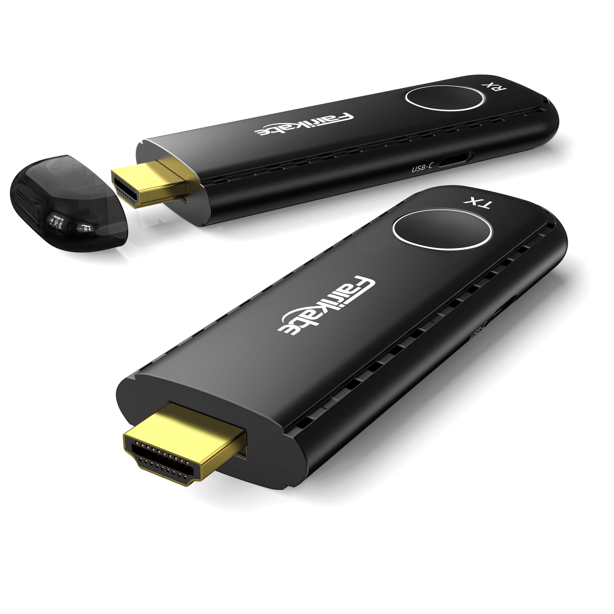 Wireless HDMI Transmitter and Receiver Kit - 30M/98FT 1080p HD Video & Audio Extender - Plug & Play Wireless Display Adapter for Laptop to Monitor/Projector - Perfect for Home Theater, Gaming & Office Presentations