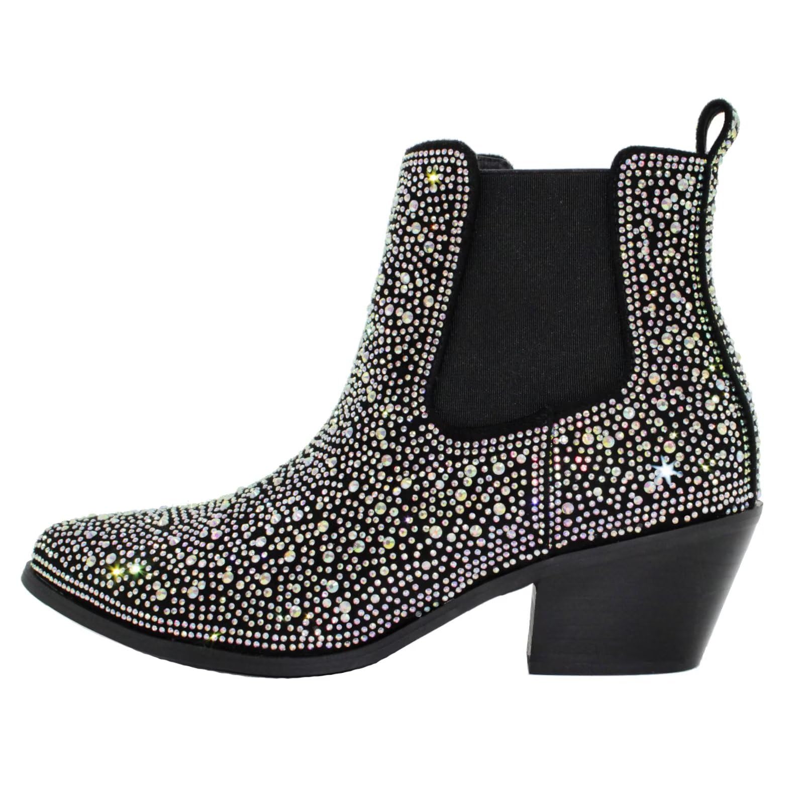 CIERWS Women's Cowboy Boots - Embroidered Western Cowgirl Boots Knee High with Chunky Heel, Retro Classic Medium Heel Boots for Country Dancing, Rodeo & Fashion Outfits