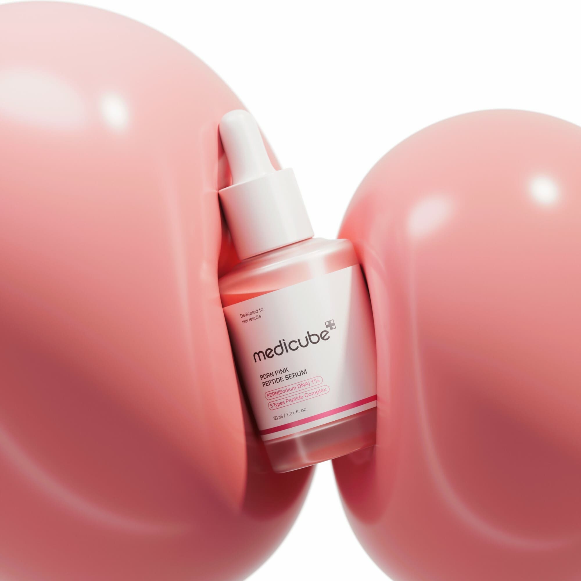 Medicube PDRN Pink Peptide Serum 30ml - Anti-Aging Facial Treatment for Wrinkles & Skin Rejuvenation | Perfect for Daily Skincare Routine & Nighttime Regimen