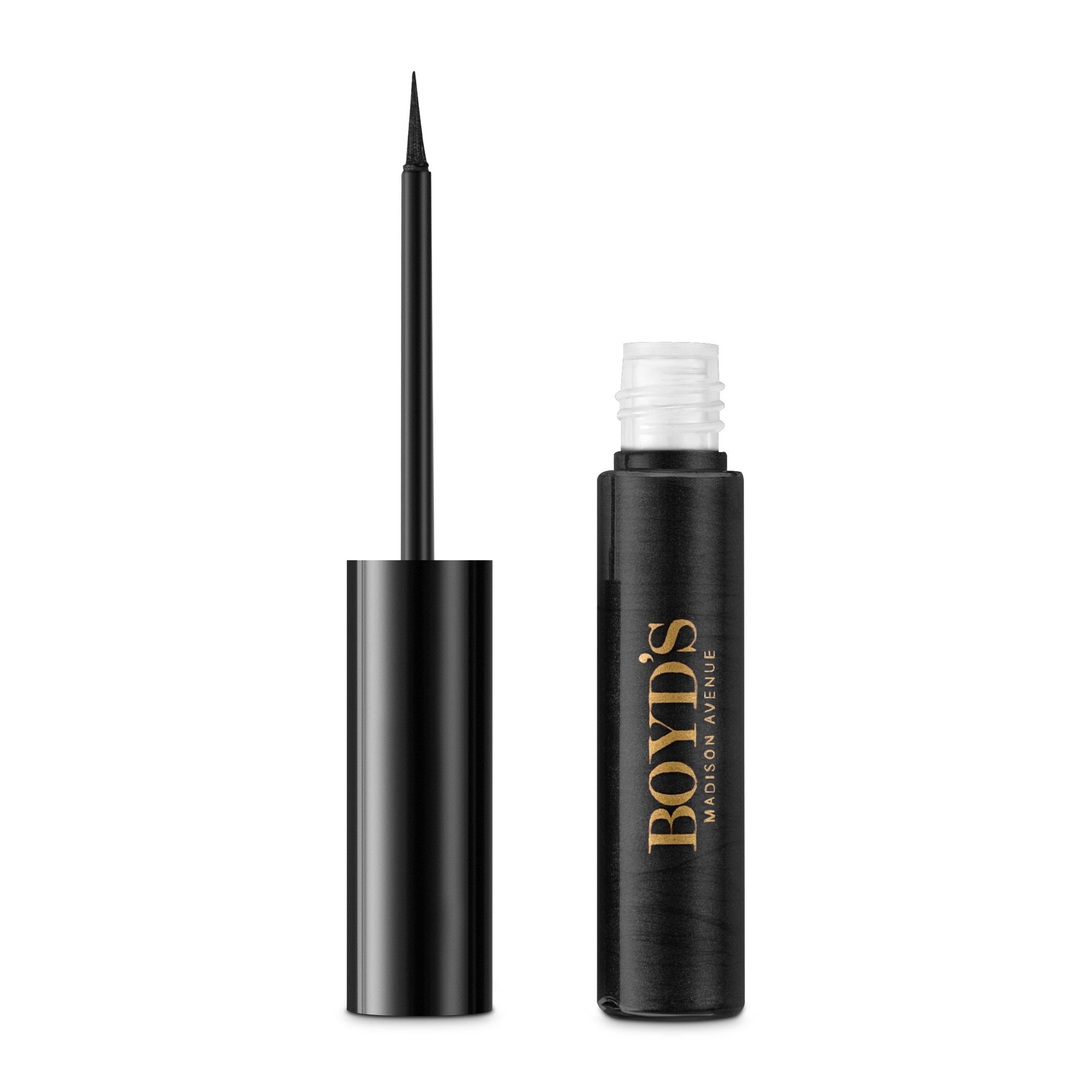 Boyd's Waterproof Liquid Eyeliner - Long Lasting Smudge Proof Makeup for Precise Winged Liner - Perfect for Daily Wear, Parties & Special Occasions