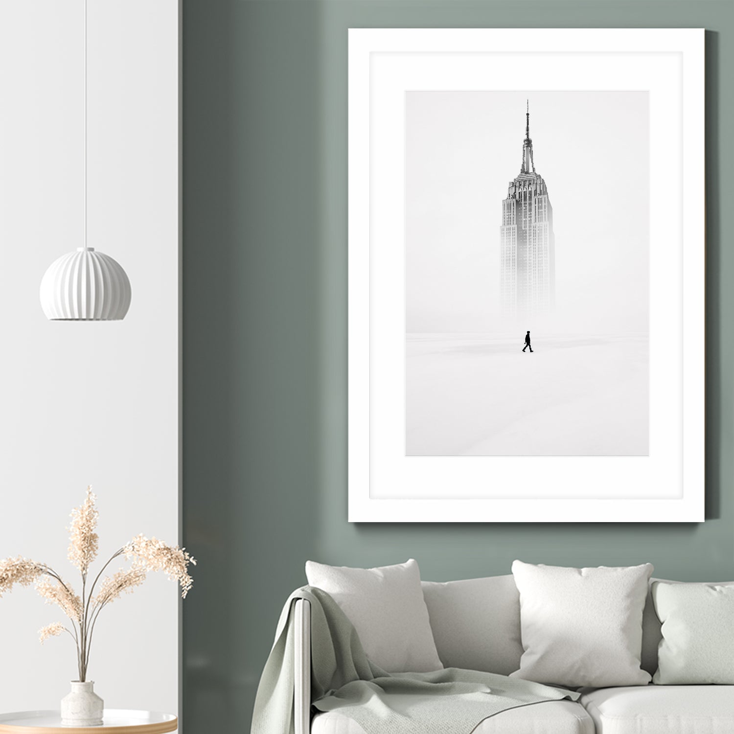 GEN Z Empire State Building Wall Art - Modern NYC Skyline Poster for Home & Office Decor | Perfect for Living Room, Bedroom & Workspace