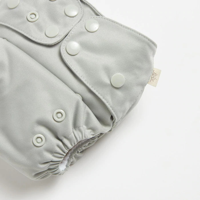 EcoNaps Modern Cloth Diaper - Reusable & Eco-Friendly Baby Nappy in Sea Mist Color | Perfect for Newborns, Infants & Toddlers | Daycare & Home Use