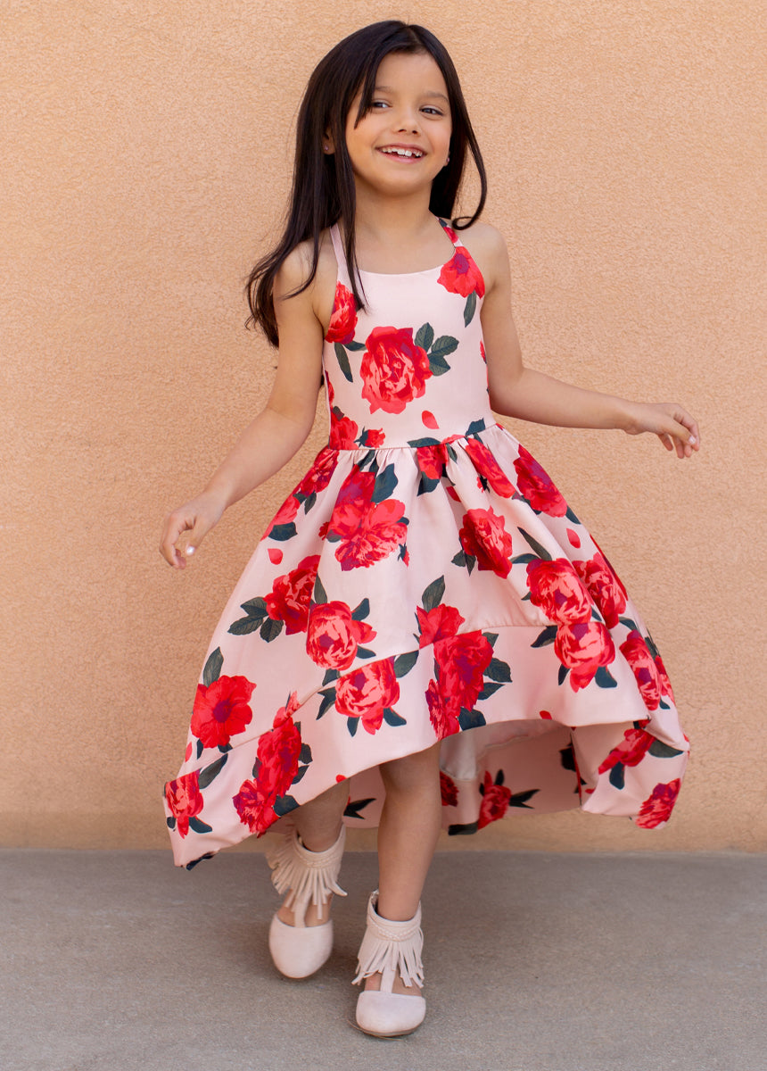 Elegant Pearl Embellished Floral Shell Dress for Women - Perfect for Weddings, Parties & Special Occasions