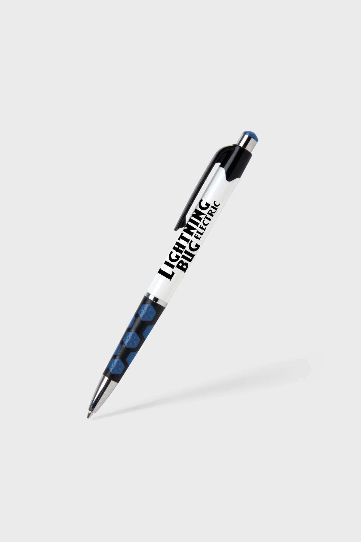 250 Pack Mardi Gras Hex Promotional Retractable Ballpoint Pens - Bulk Custom Printed Pens for Business Giveaways & Events - Choose Blue or Black Ink (Dark Blue) - Perfect for Trade Shows, Corporate Gifts & Party Favors