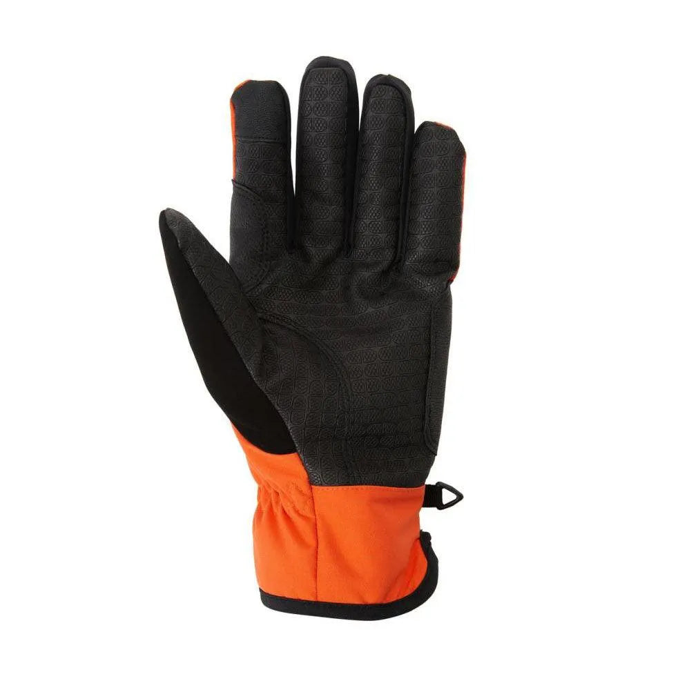 DC Snow Salute Gloves - Orange & Black - Winter Sports, Skiing, Snowboarding & Outdoor Activities