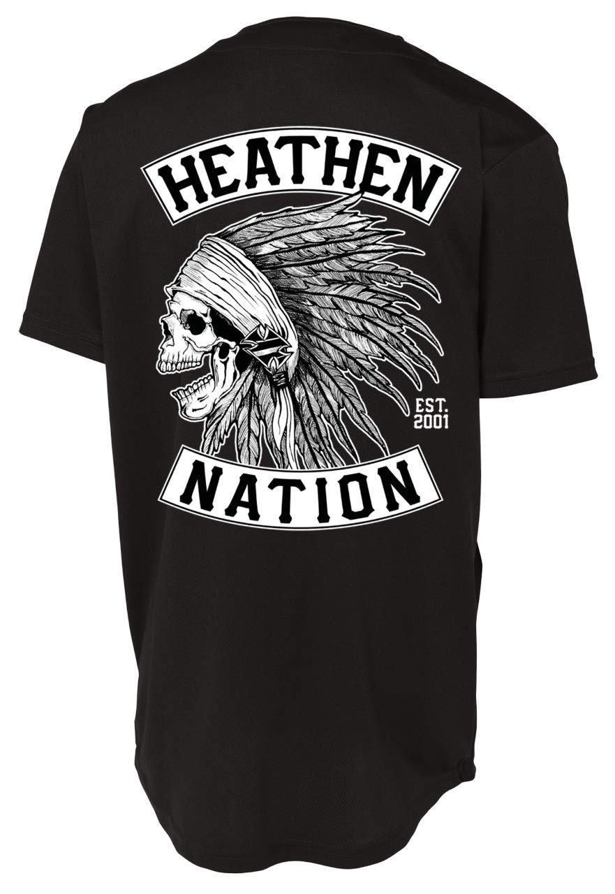Heathen Chief Baseball Jersey - Vintage Style Baseball Shirt for Men - Perfect for Games, Fan Events & Casual Wear