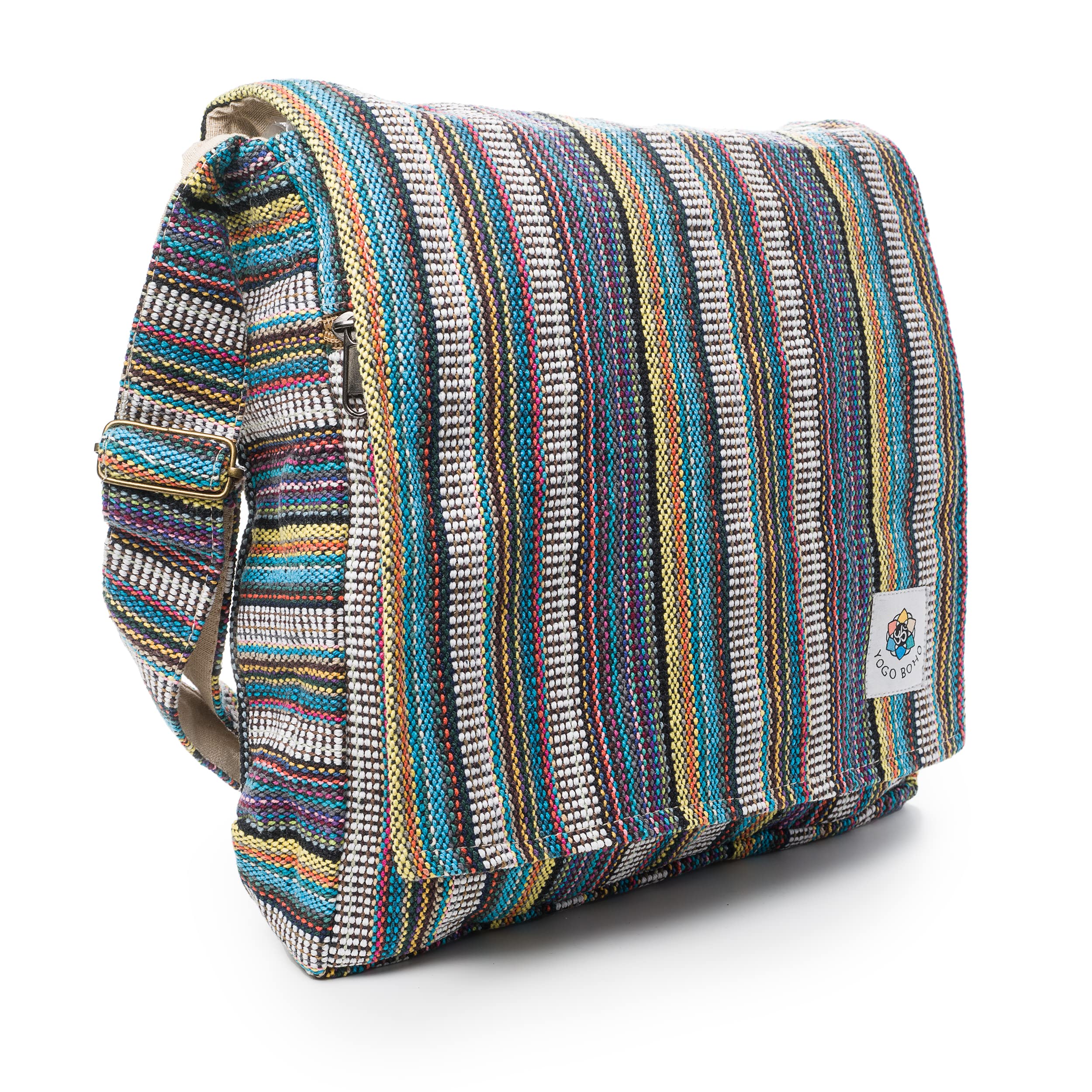 **Men's & Women's Crossbody Messenger Bag - Lightweight Canvas Shoulder Bag with Multiple Compartments - Perfect for Travel, Work, Beach & Daily Use**