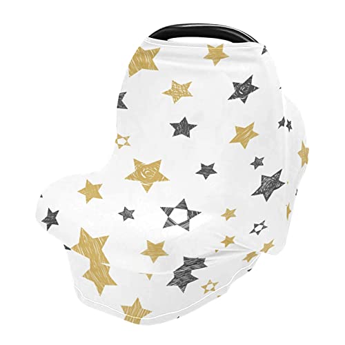 Premium Baby Car Seat Canopy Cover - Universal Fit, Breathable & Lightweight Nursing Cover for Breastfeeding, Stroller & Shopping Cart - Perfect for Outdoor Travel, Park Visits & Errands