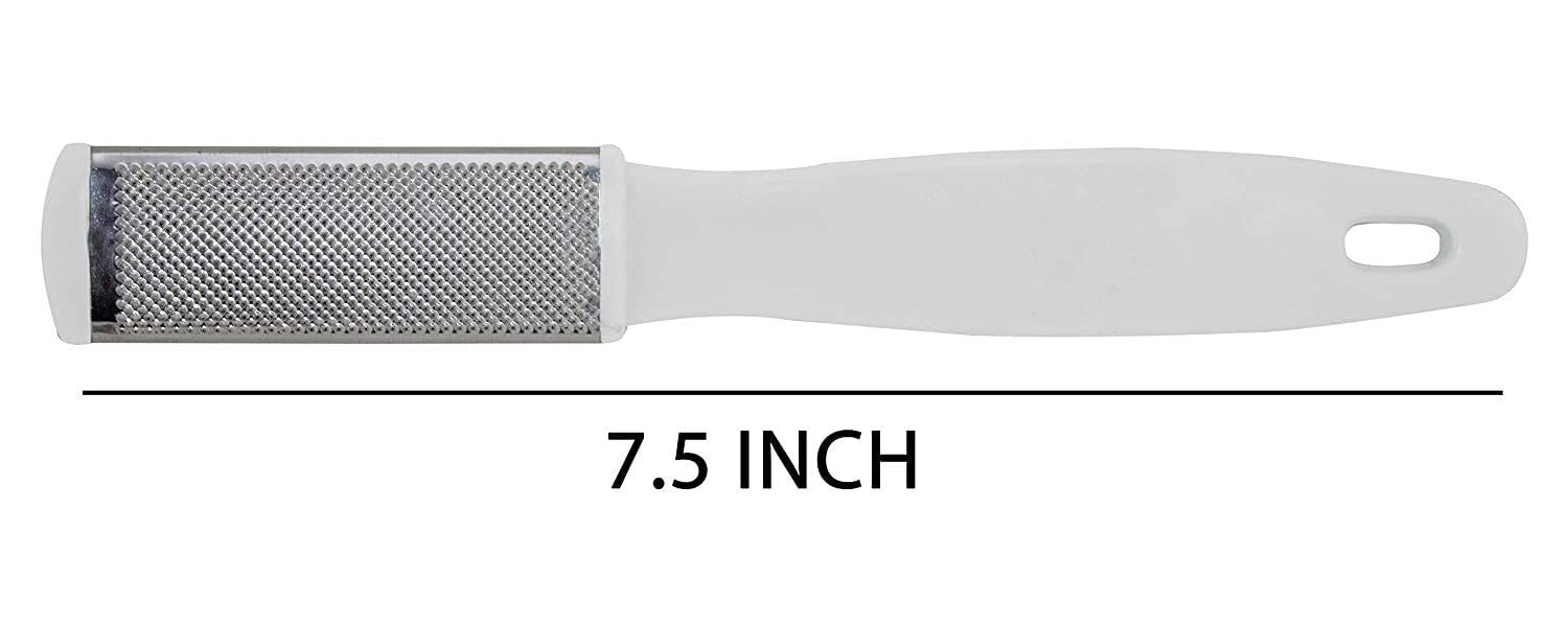 Pelo Steel Foot Exfoliating Scrubber & Cleaner - 2 Pack | Heavy Duty Callus Remover for Dry Cracked Feet | Perfect for Pedicures, Home Spa & Foot Care Routine