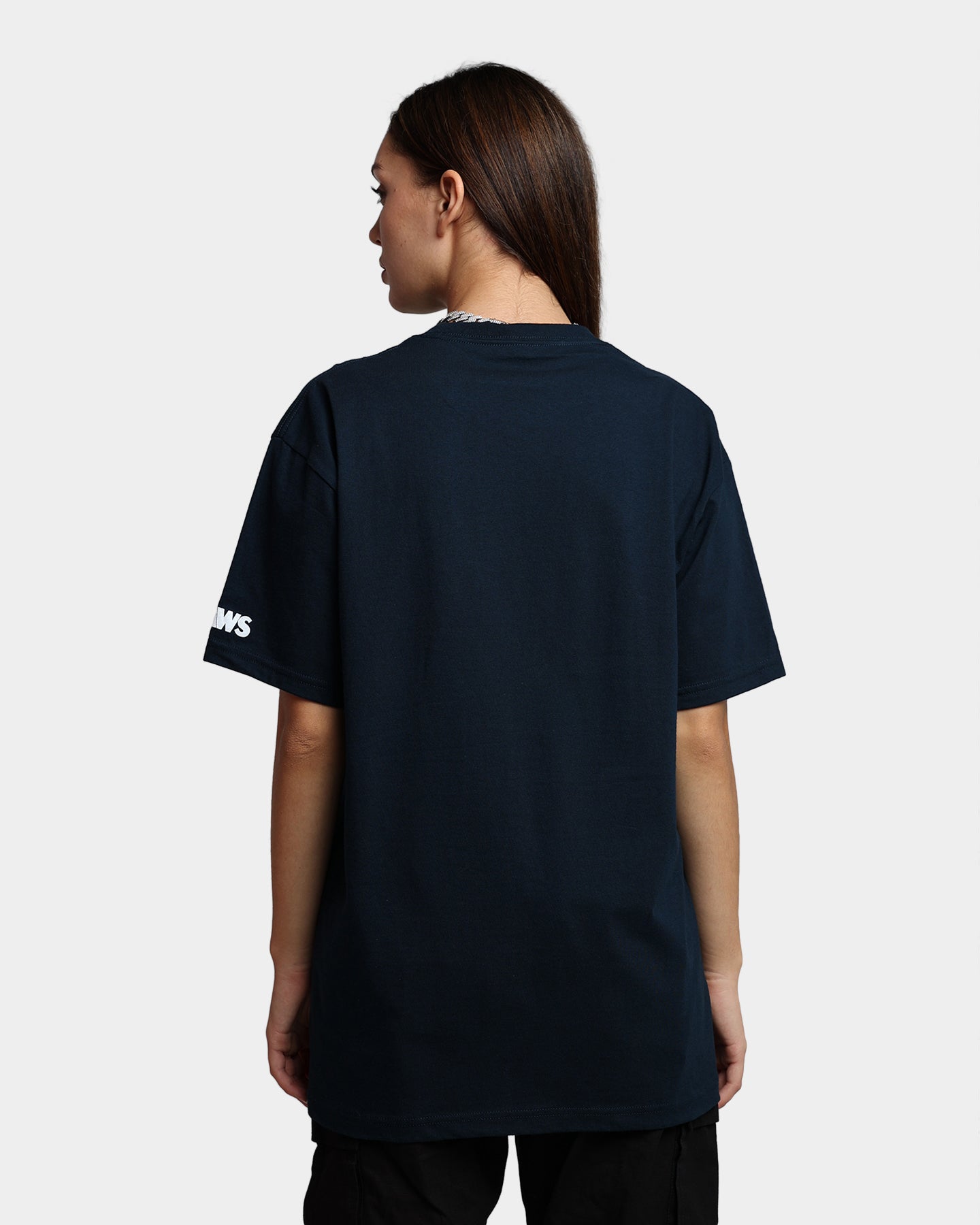 American Thrift X Jaws Vintage T-Shirt Navy Blue - Retro Movie Tee for Casual Wear & Shark Week