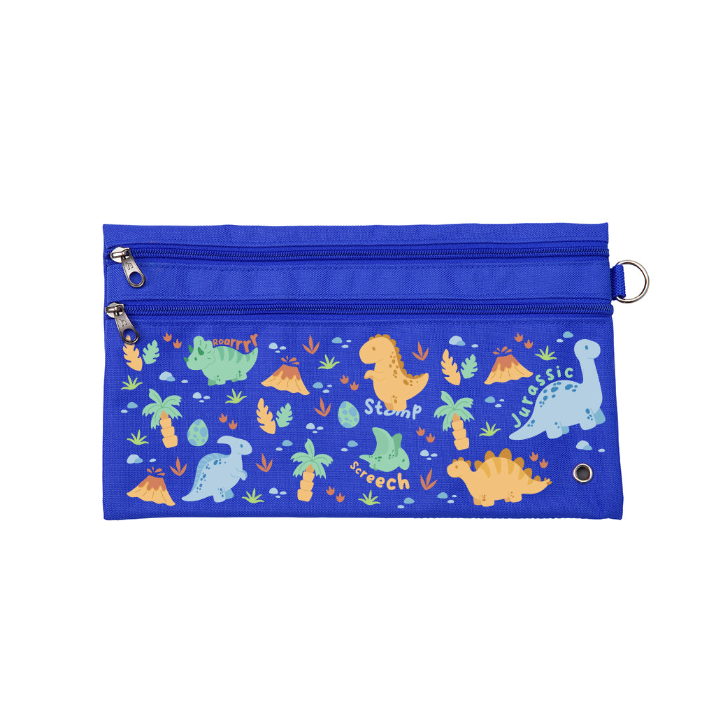 Dinosaur Themed Pencil Case - Jurassic Park Inspired School Supplies for Kids & Students - Perfect for Classroom, Backpack & Homework Organization
