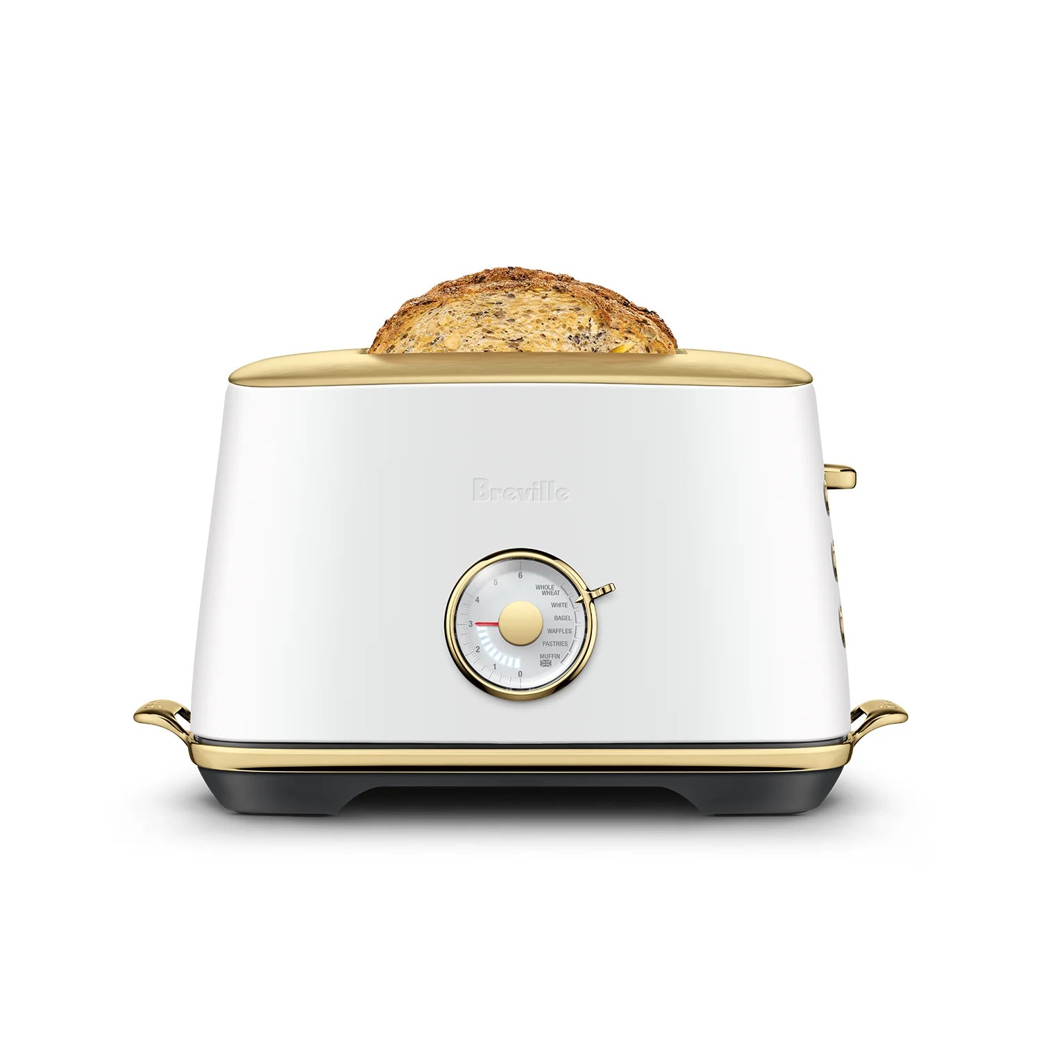 Breville The Toast Select Luxe 2-Slice Toaster in Sea Salt Brass (BTA735SSB) - Perfect for Breakfast, Brunch & Small Kitchens