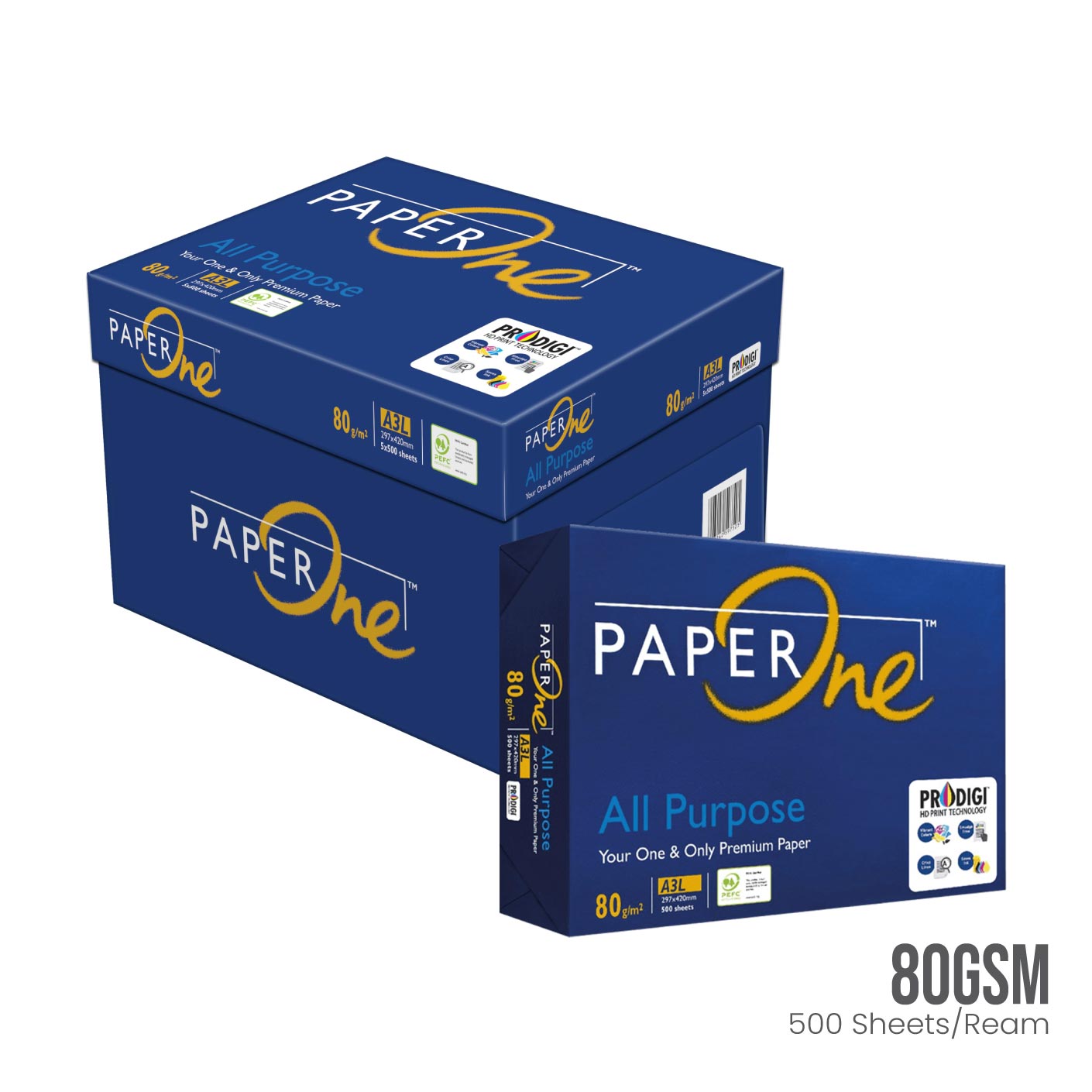 A3 All Purpose Paper 80gsm Blue - Premium Multipurpose Copy Paper for Printing, Writing & Crafting - Ideal for Office, School & Home Use (PAP080A3JBL) (JPP8013B)