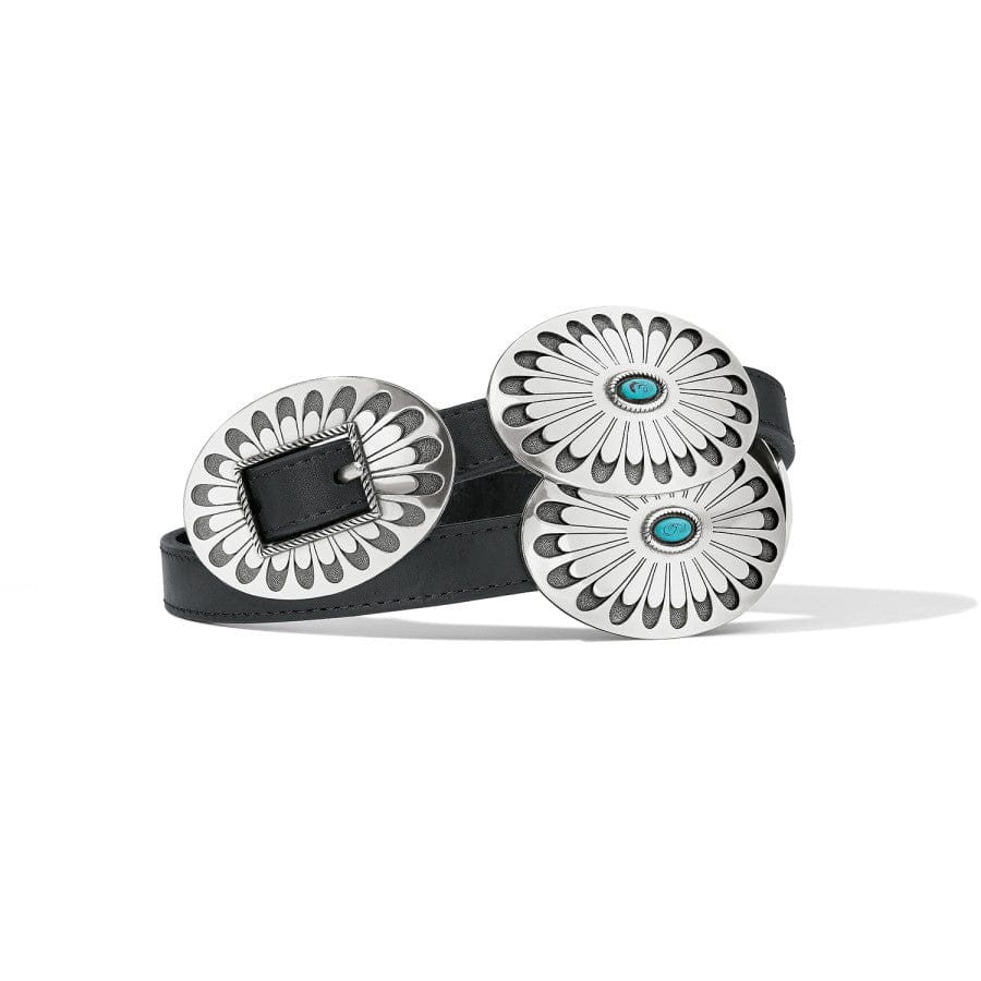 Blackbird Concho Belt for Women & Men - Western Style Leather Belt with Silver Conchos - Perfect for Cowboy Boots, Jeans & Western Outfits
