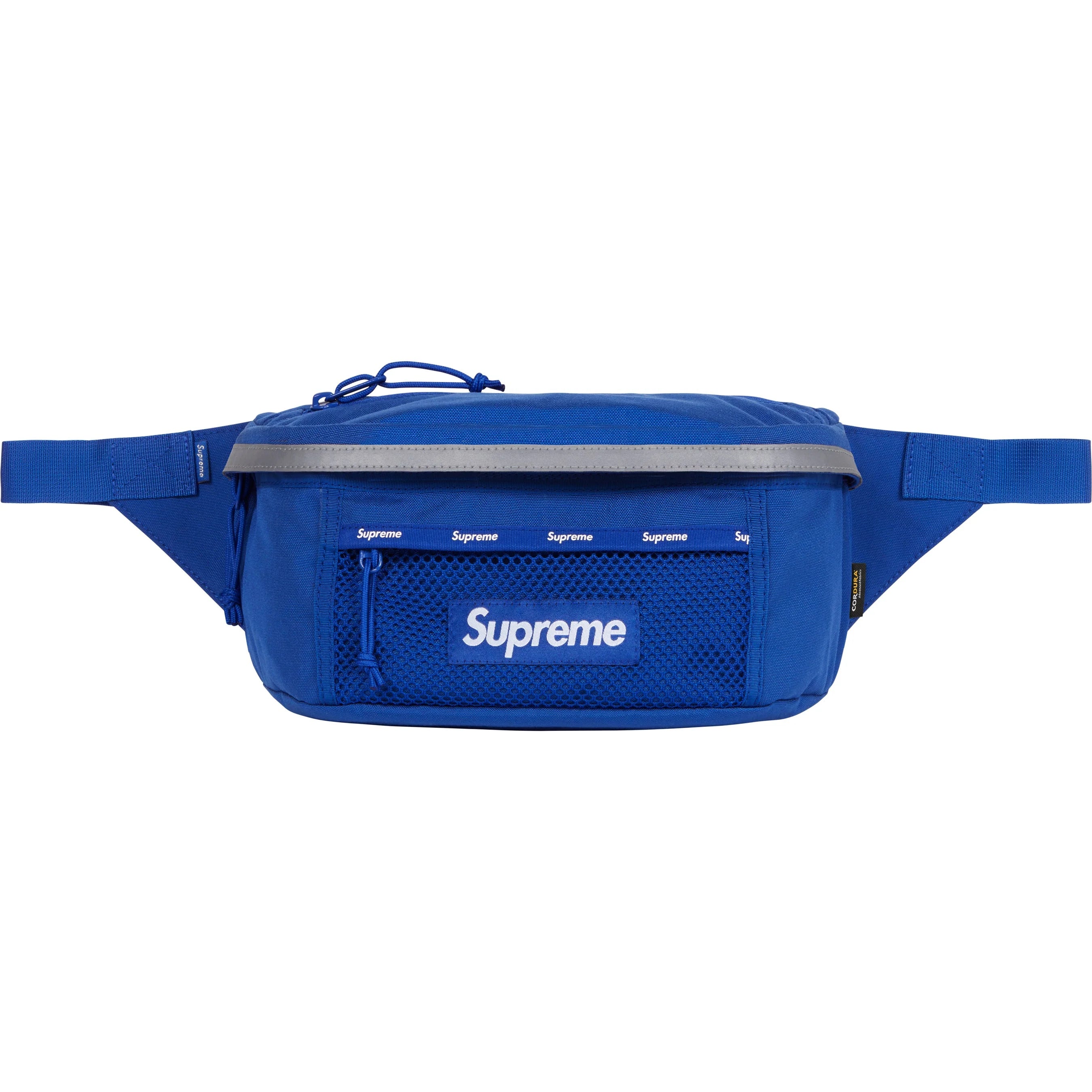 Supreme FW24 Waist Bag - Blue Crossbody Fanny Pack for Men & Women - Perfect for Travel, Hiking, and Everyday Use